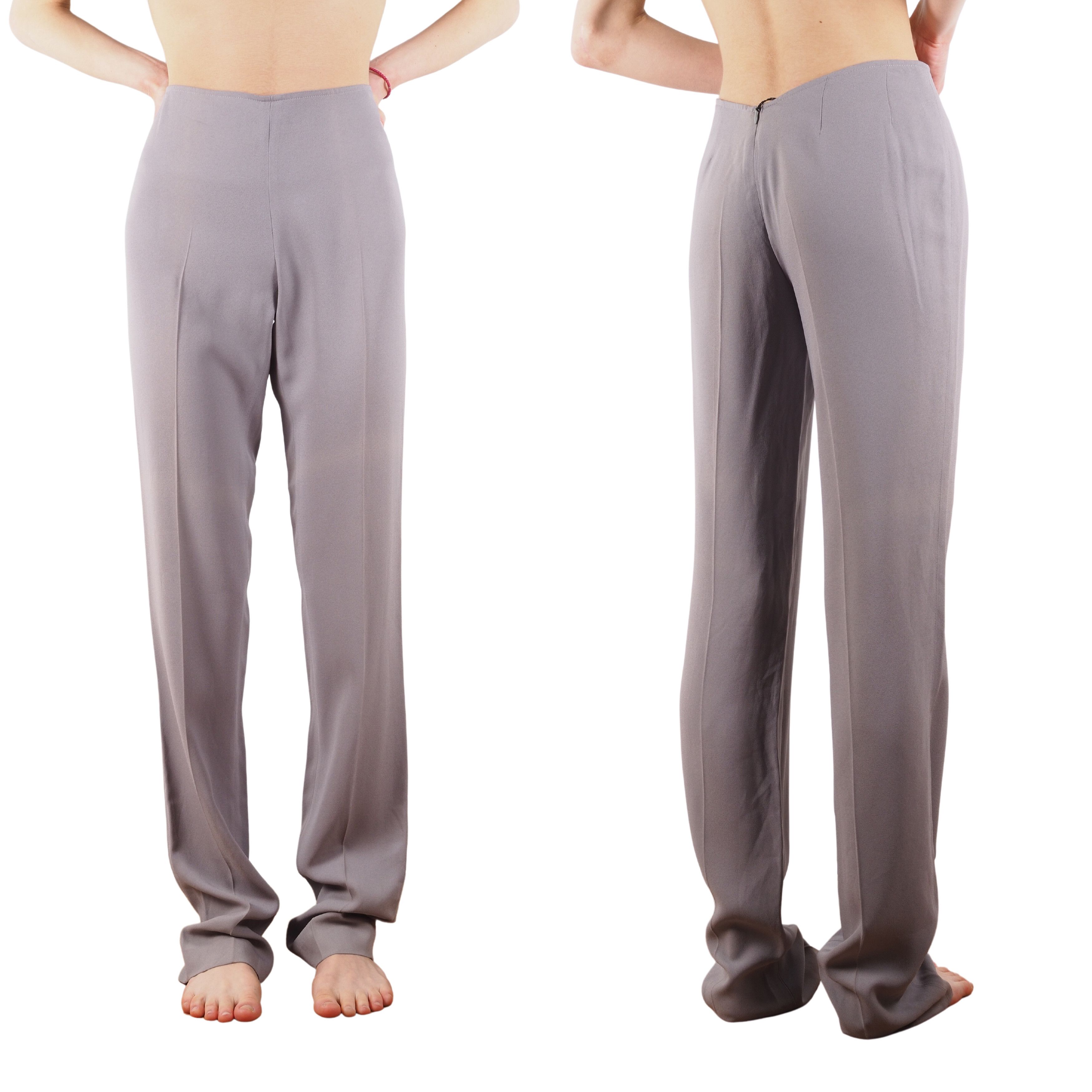 Costume National Costume National Vintage Beige Gray Straight Pants Size 28" / US 6 / IT 42 - 1 Thumbnail