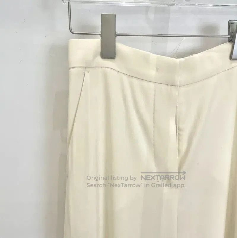 Max Mara MaxMara Cream Wool Casual Women's Pants . Size 22" - 3 Thumbnail