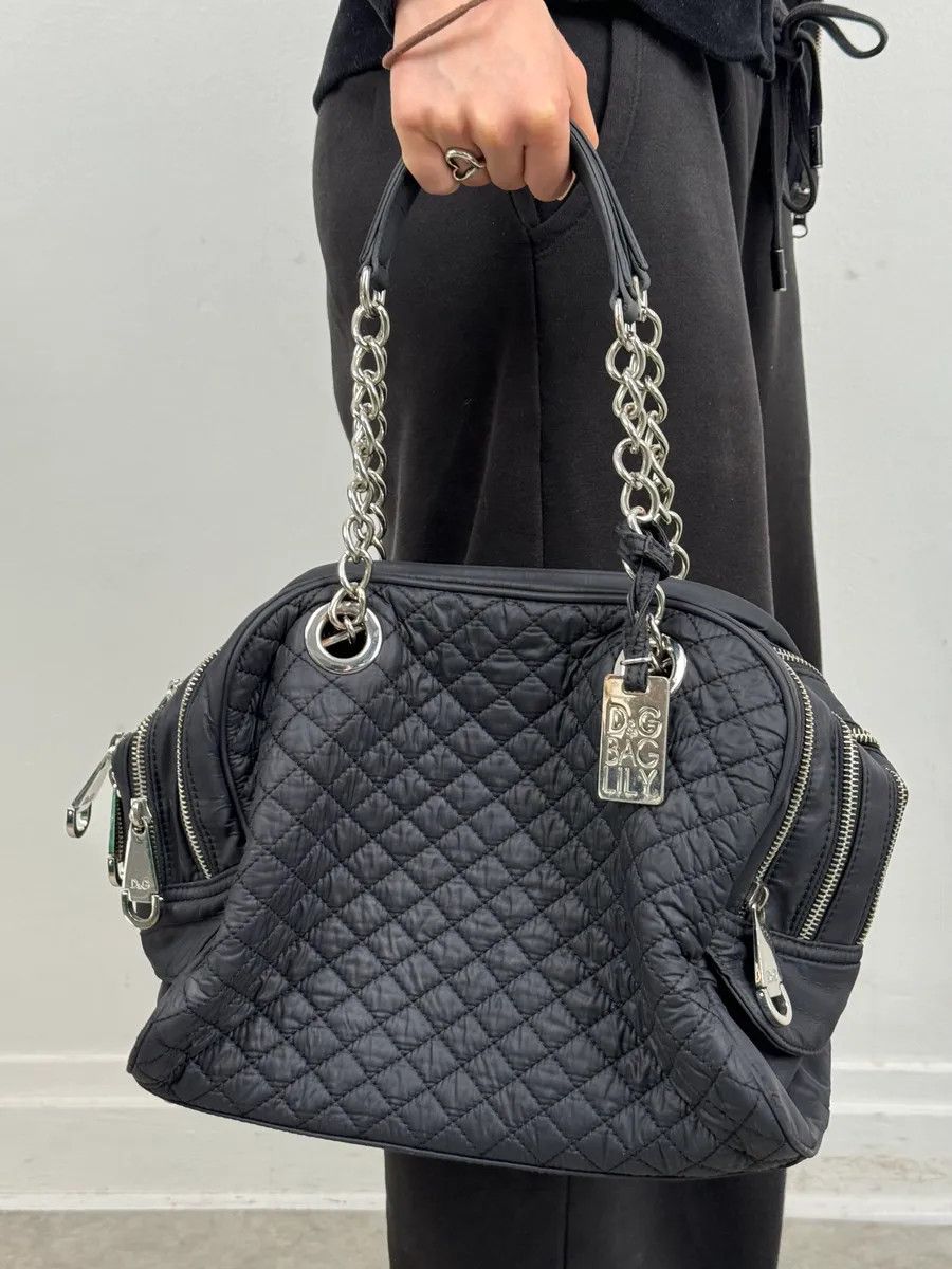 Dolce & Gabbana AW2010 Dolce & Gabbana Black Puffer Multi Zips Lily Bag Size ONE SIZE - 2 Thumbnail