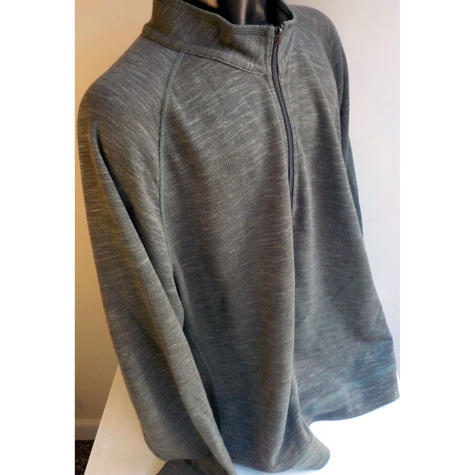 Tommy Bahama Tommy Bahama 1/4 Zip Sweatshirt Reversible Green 3XL Knit Mock Neck Zip Casual Men Sweater Size US XXL / EU 58 / 5 - 3 Thumbnail