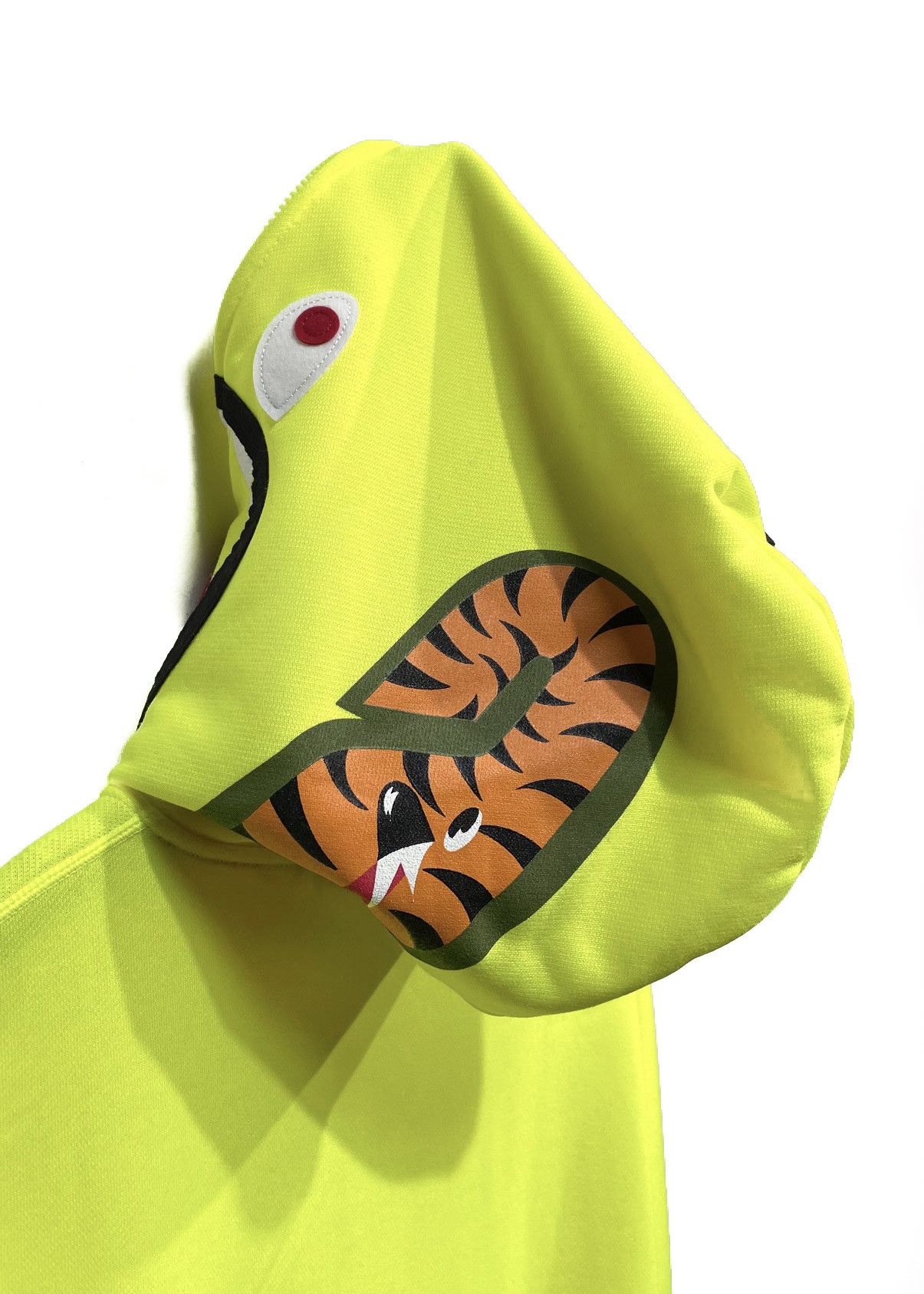 Bape Bape Neon Yellow Shark Full Zip-up Hoodie Size US XL / EU 56 / 4 - 4 Thumbnail