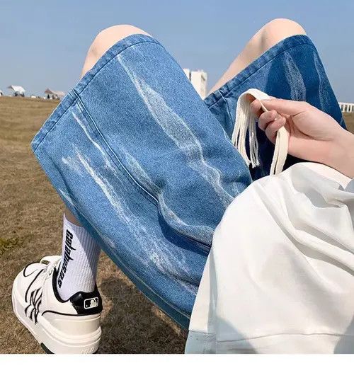 Japanese Brand Rumiko x Saki Blue High Street Vintage Casual Denim Shorts Size US 31 - 2 Thumbnail