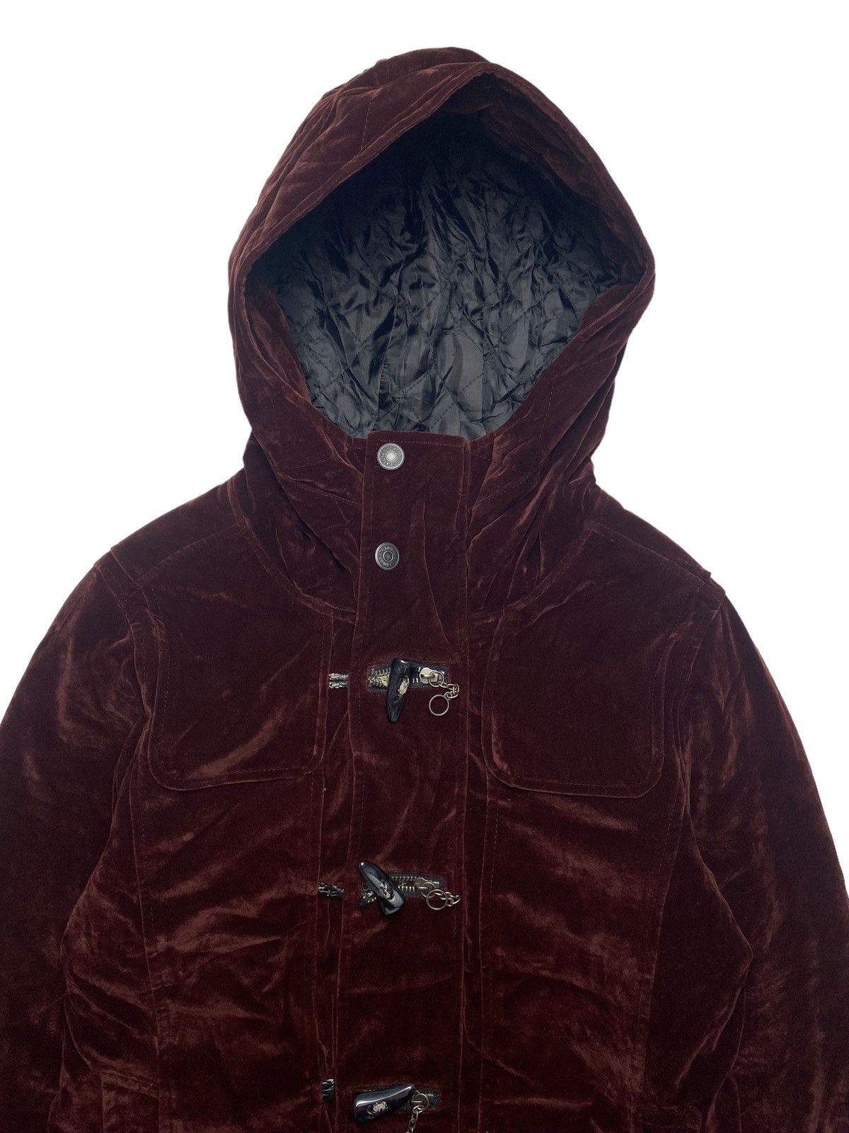 In The Attic 2000s In The Attic - Red Wine Velour Jacket Size US M / EU 48-50 / 2 - 5 Thumbnail