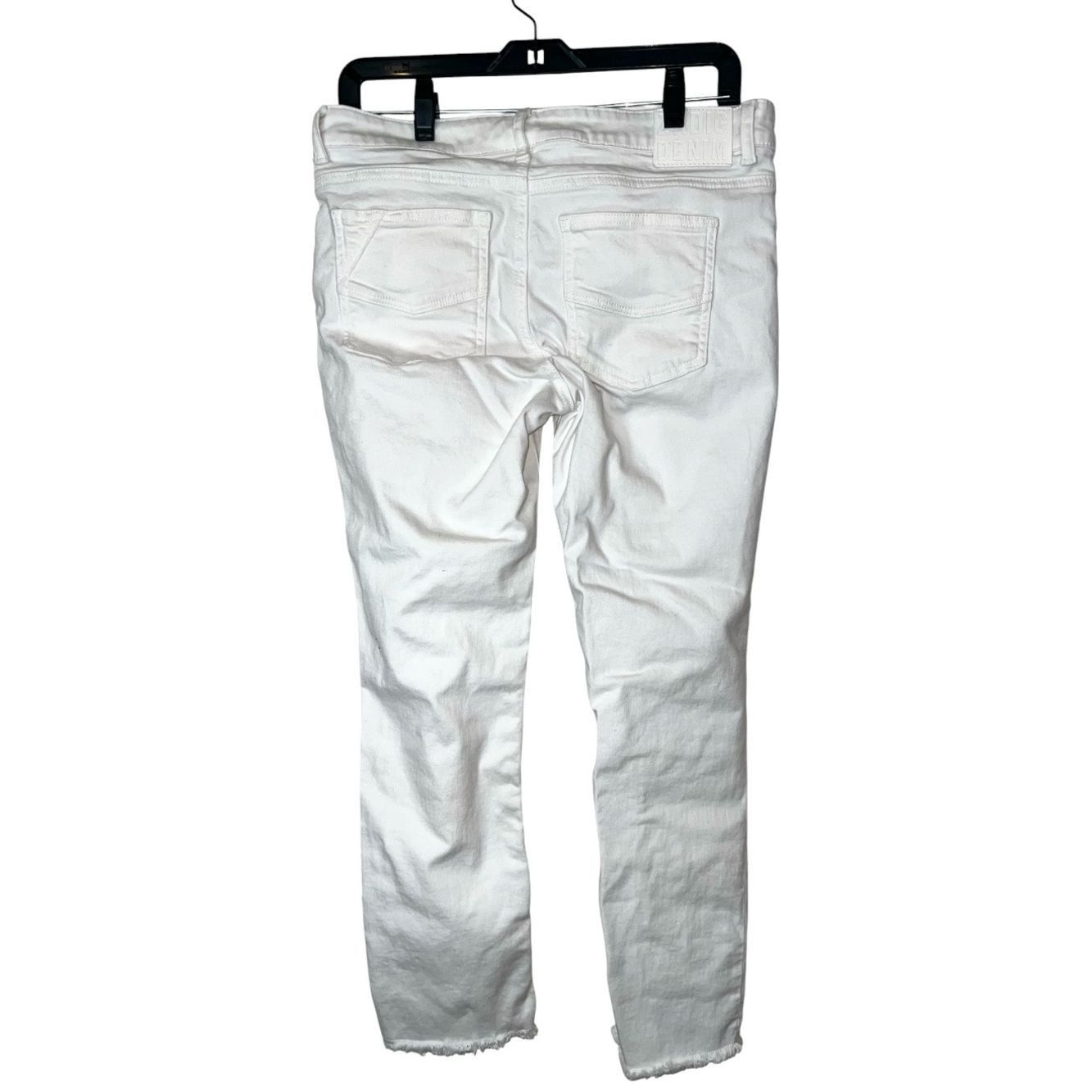 Zadig & Voltaire Zadig & Voltaire Ava Perm White Slim Crop Jeans Raw Hem Siz Size 28" / US 6 / IT 42 - 5 Thumbnail