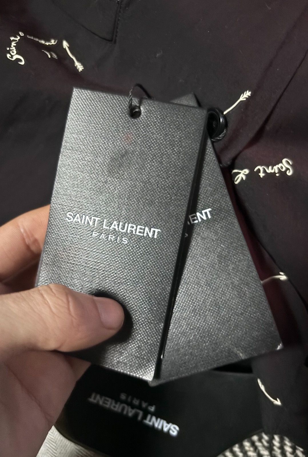 Saint Laurent Paris Saint Laurent SLP 2021FW Black Love Slogan Shirt Size US M / EU 48-50 / 2 - 7 Thumbnail