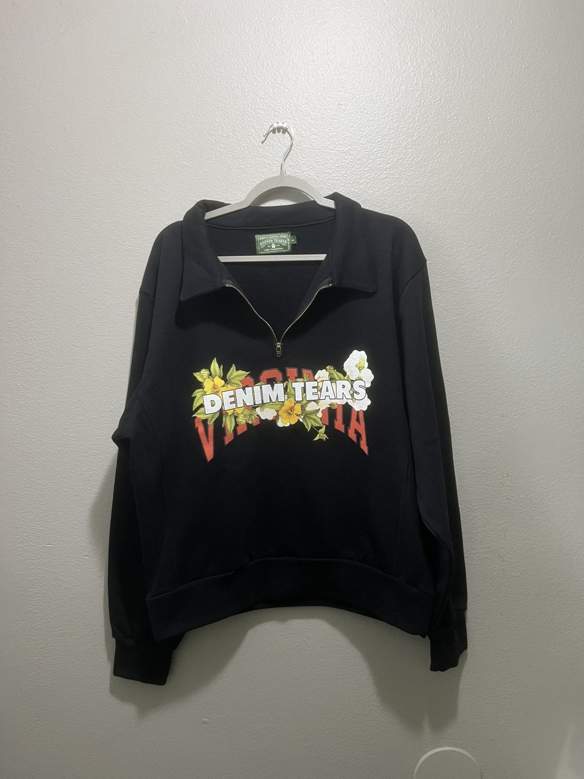 DENIM TEARS Denim tear virginia half zip | Grailed