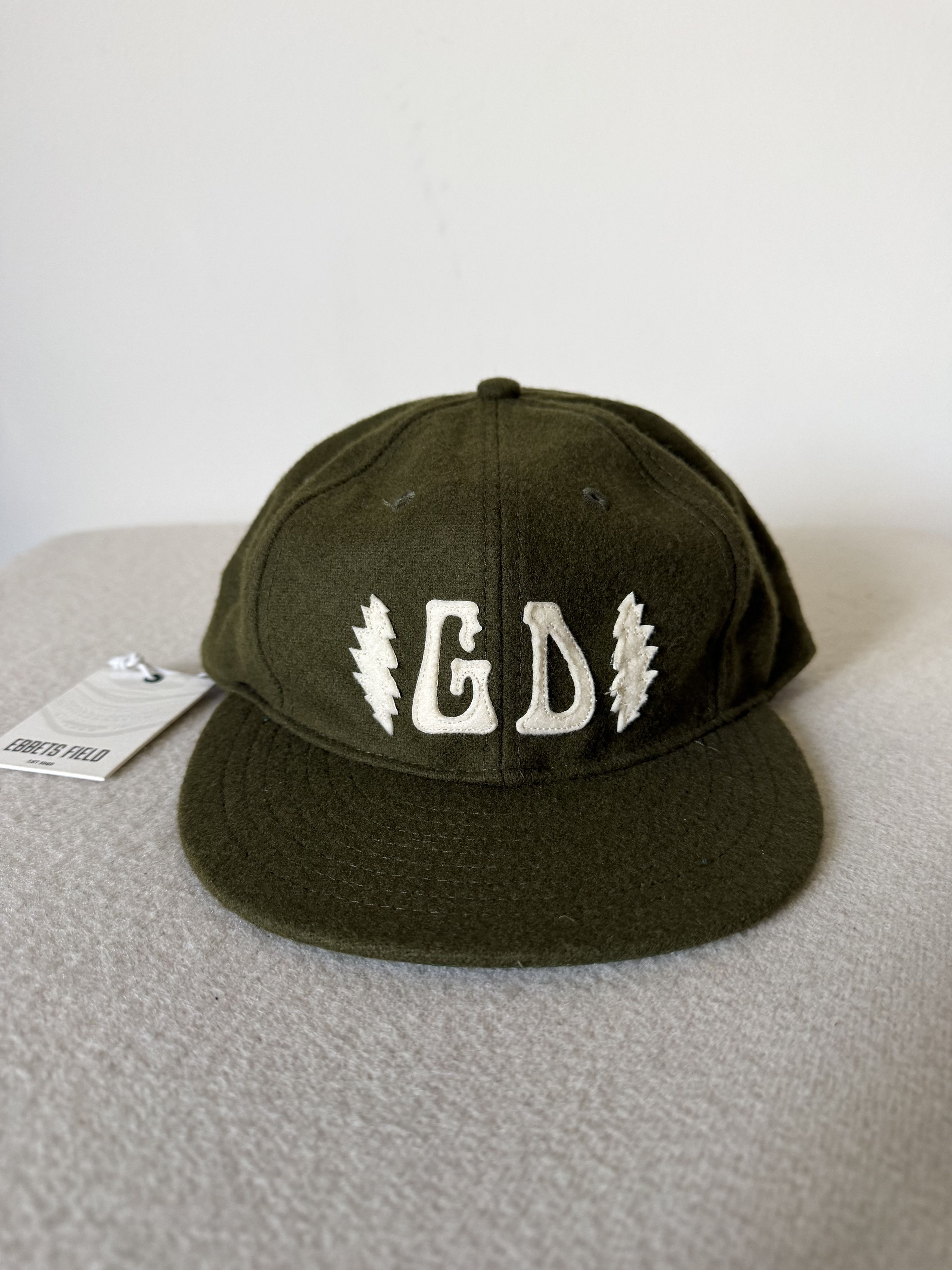 Ebbets Field Flannels 7 1/2 Ebbets Field Grateful Dead Double Bolt Fitted Hat Size ONE SIZE - 1 Thumbnail