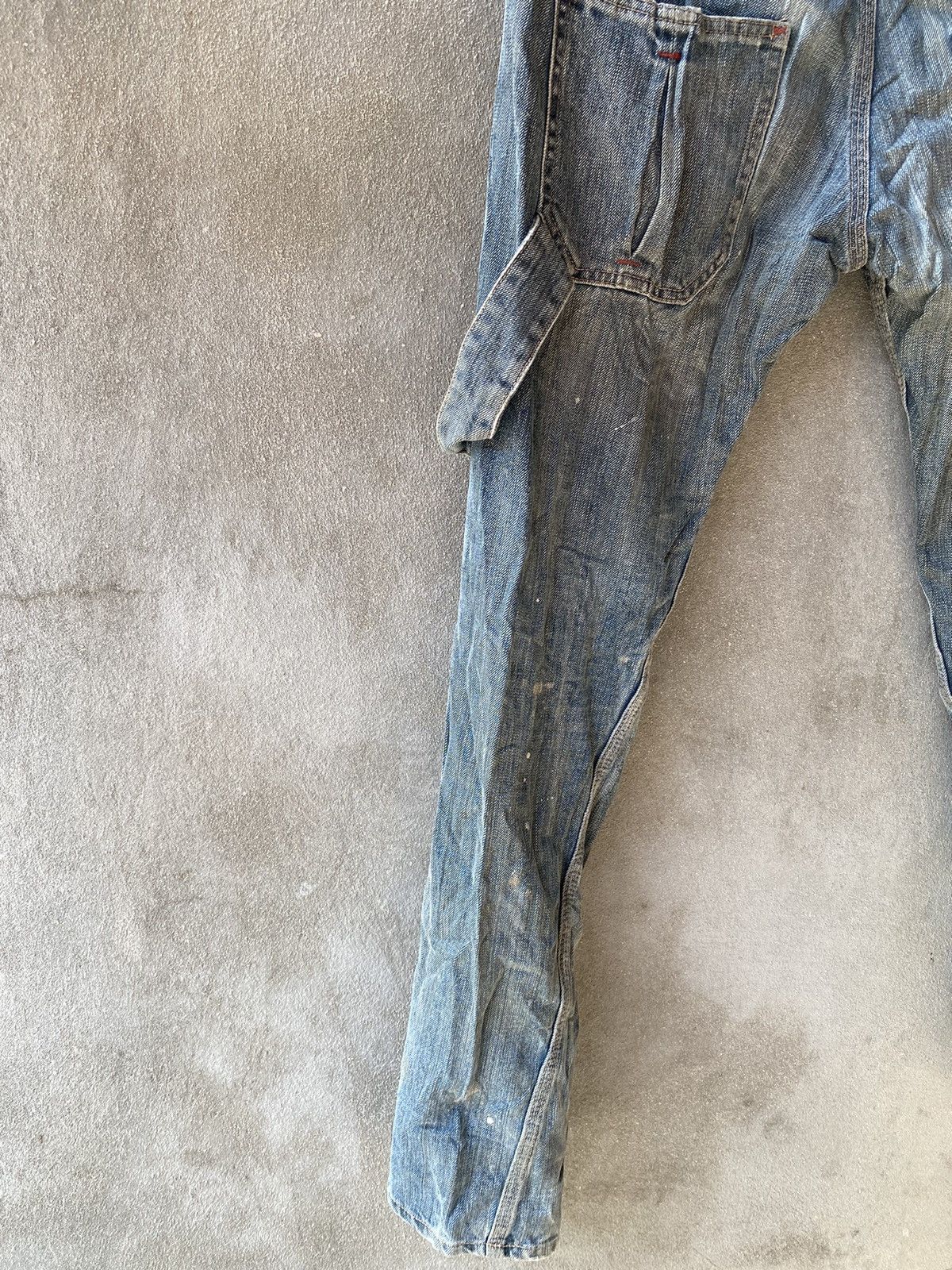 Designer × PPFM PPFM Distressed Denim Pants Like Punk Rock Style Size US 32 / EU 48 - 13 Thumbnail