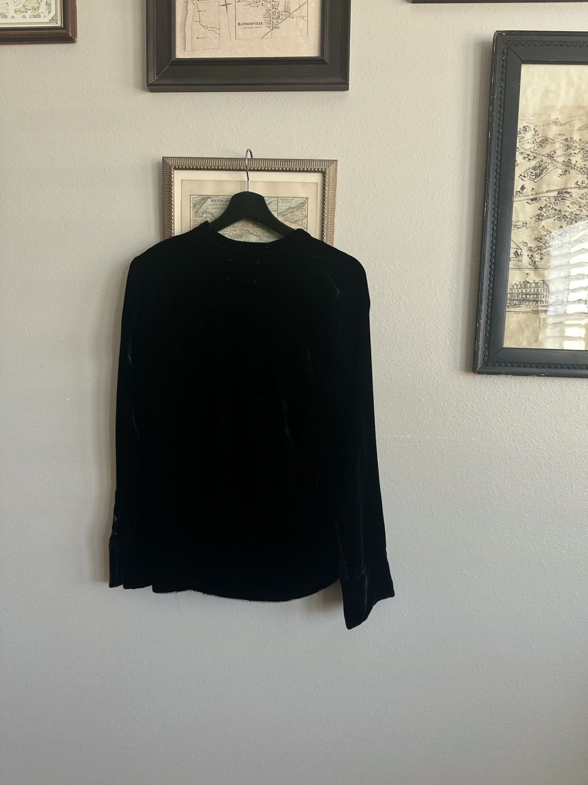 Greg Lauren Silk black studio shirt Size US XS / EU 42 / 0 - 5 Thumbnail