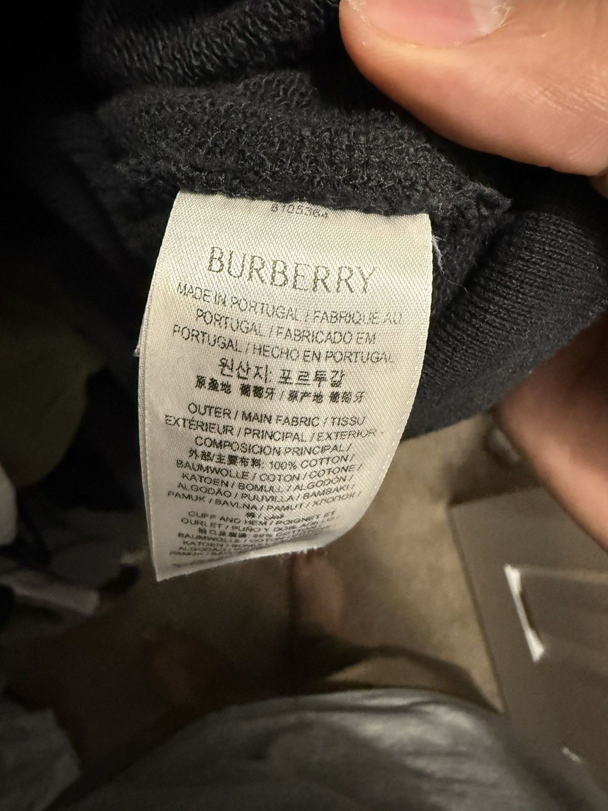 Burberry Check Label Cotton Hoodie Size US XL / EU 56 / 4 - 6 Thumbnail