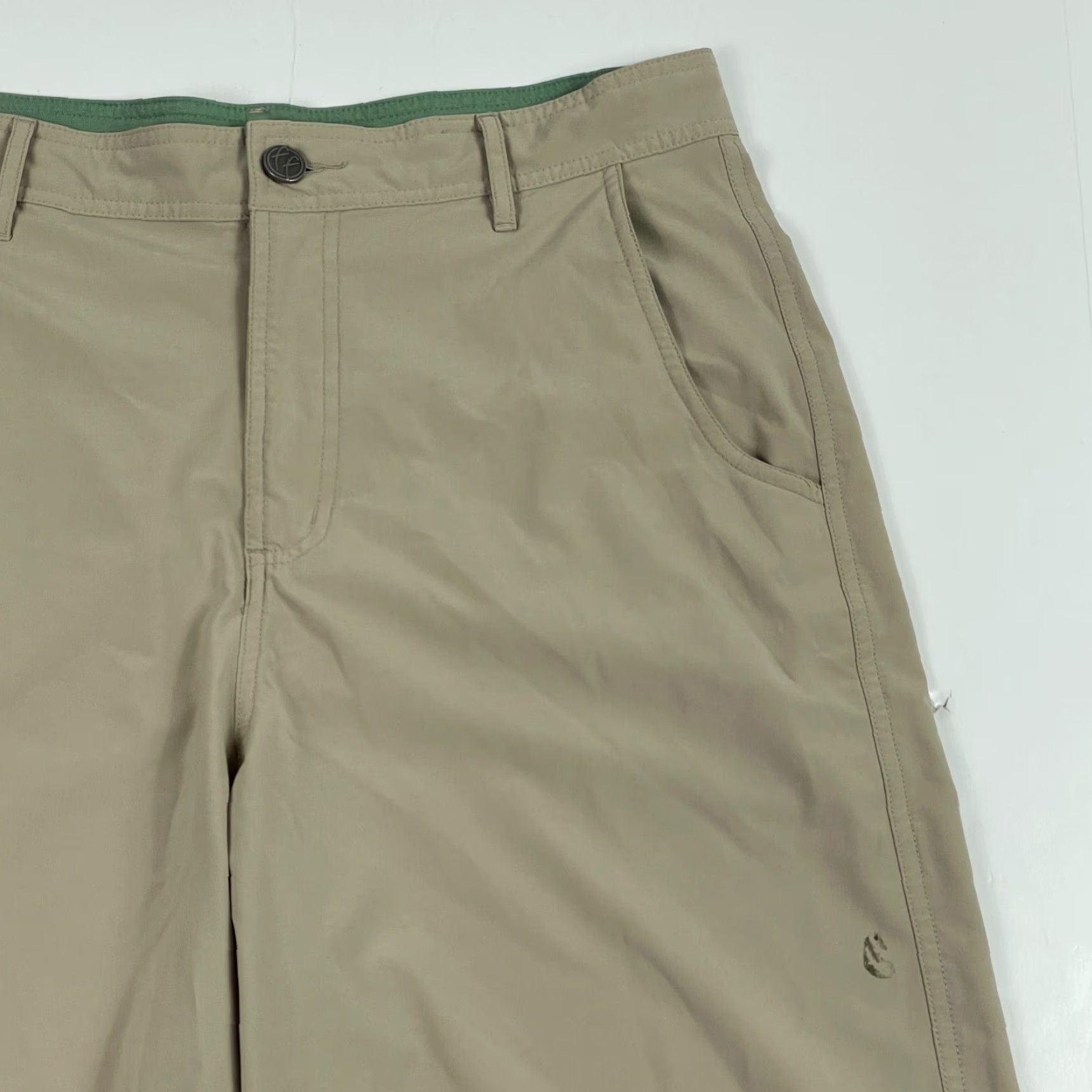 Vintage Free Fly Shorts Men 32 x 10 Beige Athletic Pockets Moisture Wicking Stretch Athletic Activewear Beach Hiking Gym Spring Summer Wear Mens Size US 32 / EU 48 - 3 Thumbnail