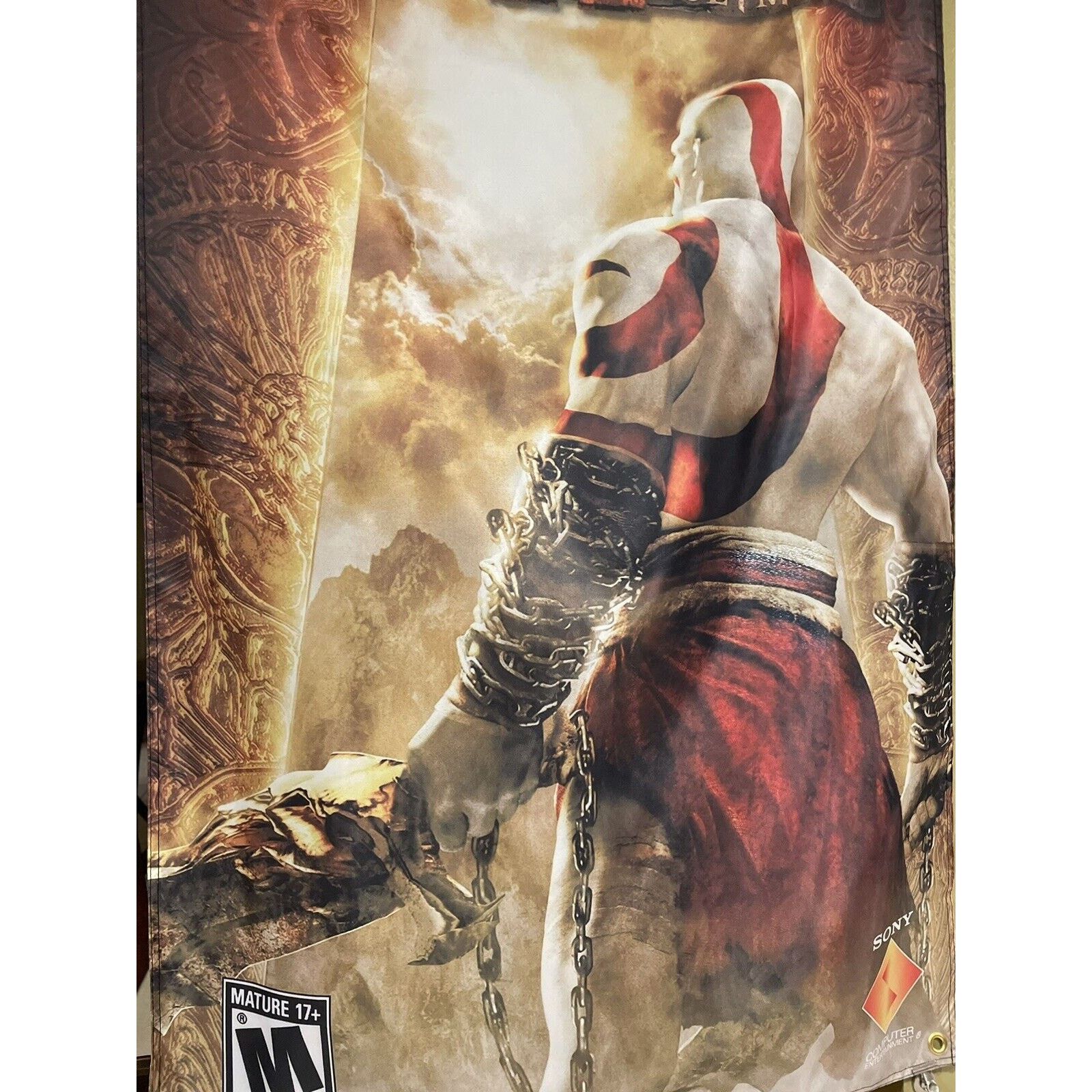 Playstation God of War Chains of Olympus 5' Flag Banner PSP PlayStation Size ONE SIZE - 2 Thumbnail