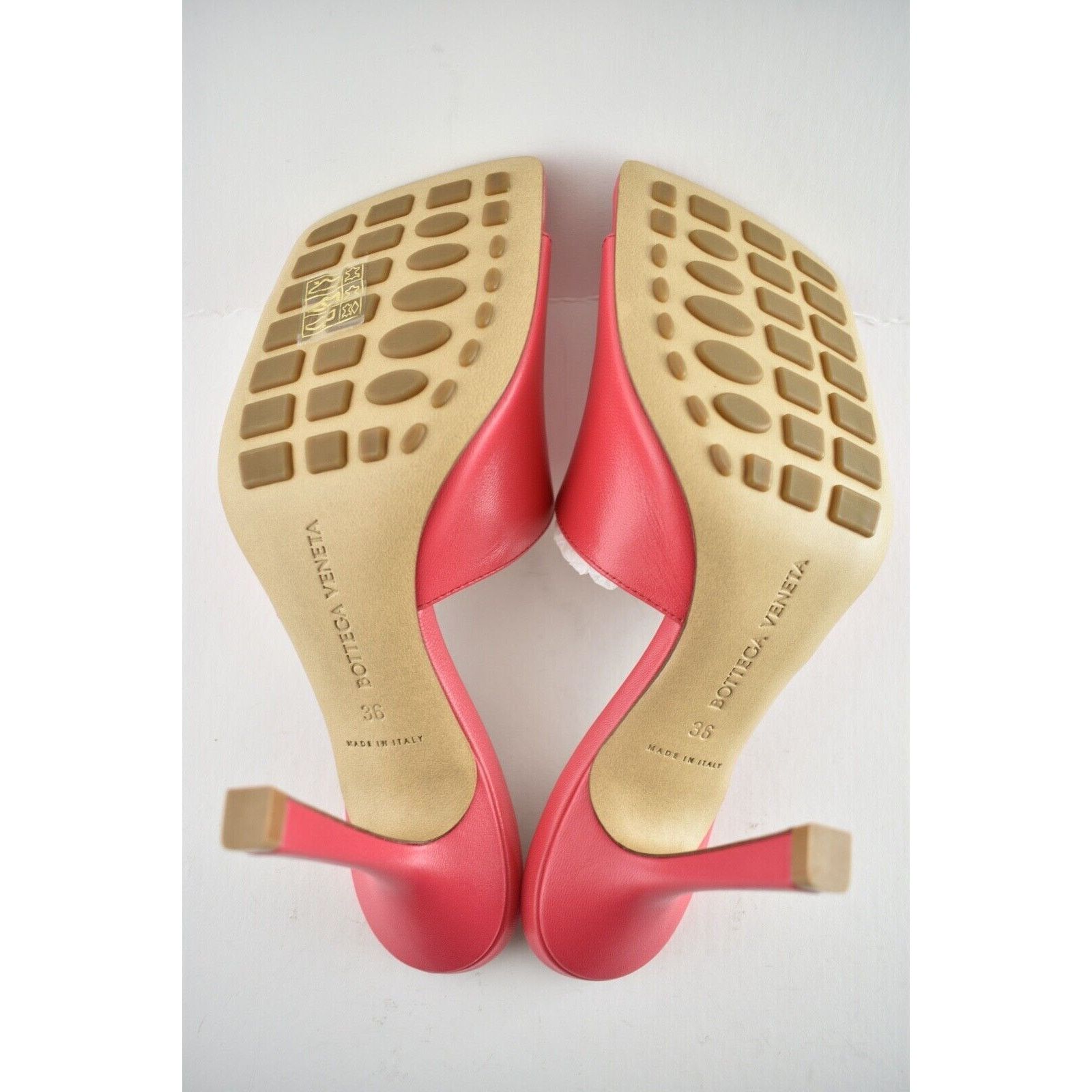 Bottega Veneta Stretch Square Toe Pink Backless Sandal Heel Pump 39.5 Size US 9.5 / IT 39.5 - 11 Thumbnail