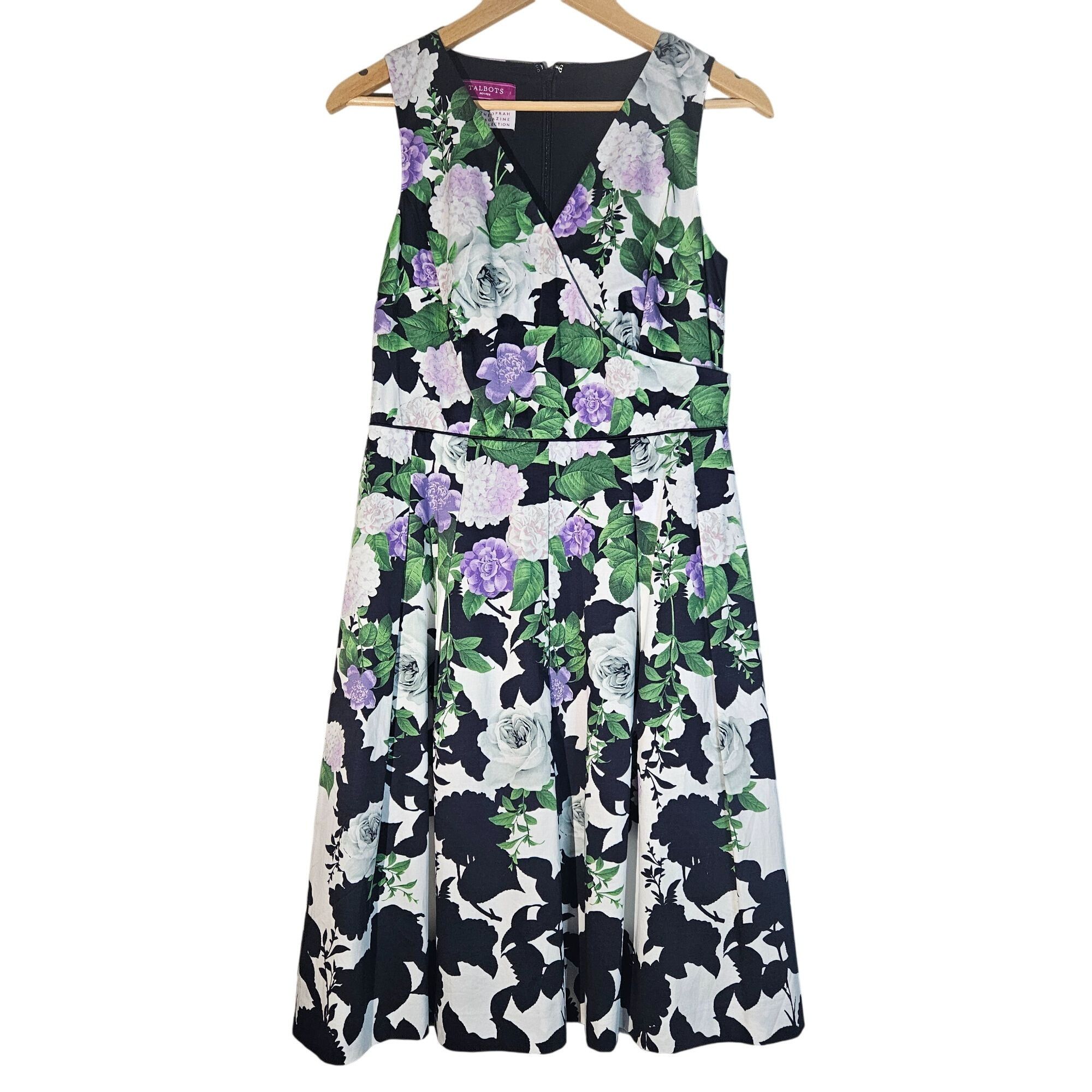 Talbots Talbots Women’s Dress 4P Cottage core Floral Fashion Garden Size S / US 4 / IT 40 - 3 Thumbnail