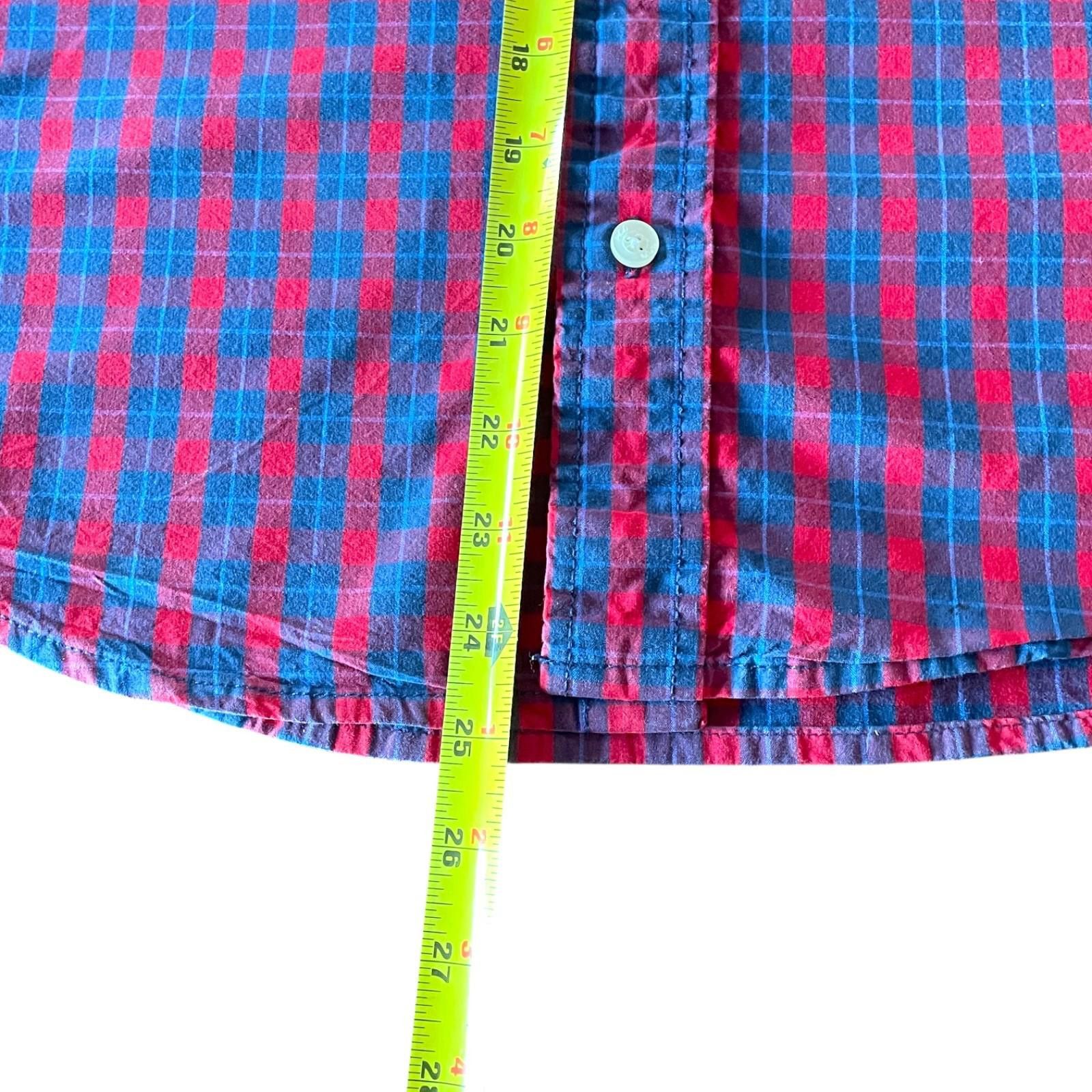 Hollister Hollister Men’s M Button Down Shirt Red Blue Check LS Size US M / EU 48-50 / 2 - 7 Thumbnail