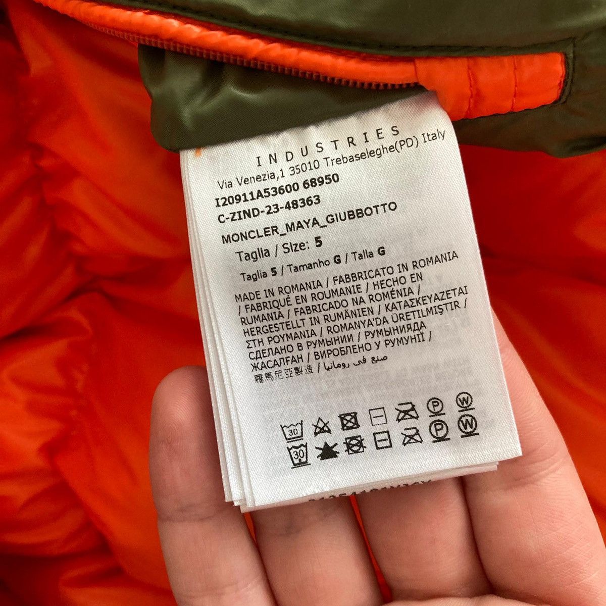 Moncler Moncler MAYA jacket outerwear size 5 ORANGE down vest Size US XL / EU 56 / 4 - 12 Thumbnail