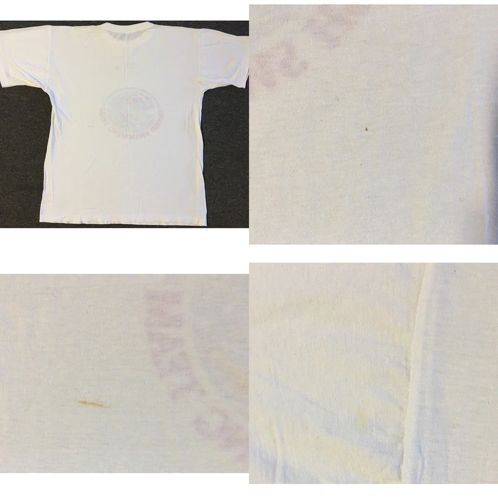 Vintage VINTAGE Danis h Swimming Team Carlsberg Beer Faded Shirt M White Single Stitch T-Shirt Mens Grunge Surf Beach 90s 80s Size US M / EU 48-50 / 2 - 9 Thumbnail