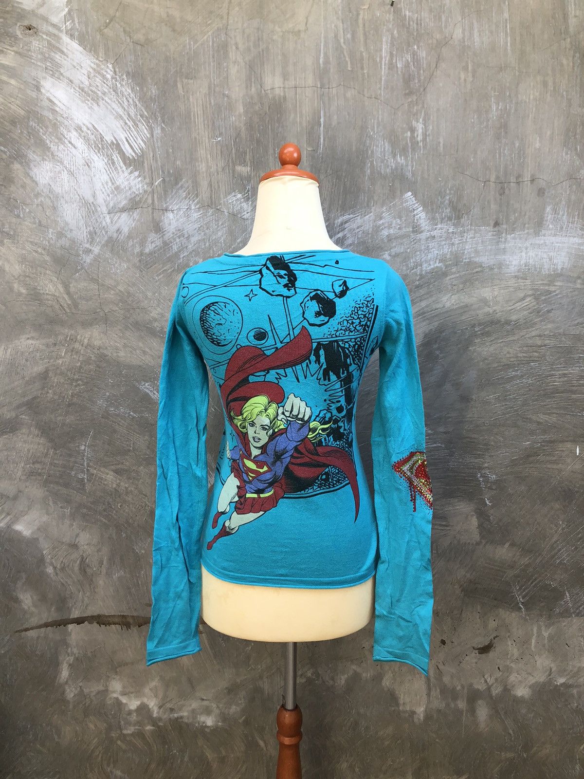 Y2K Vintage Raw 7 “Superman” Long Sleeve T-shirt