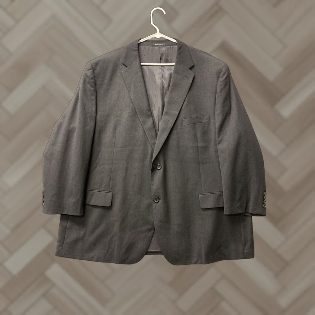 Joseph JOSEPH & FEISS Blazer Men's 54R Sport Coat Tuxedo Wool Gray Regular Sleeve 33" Sports Size 54R - 1 Thumbnail