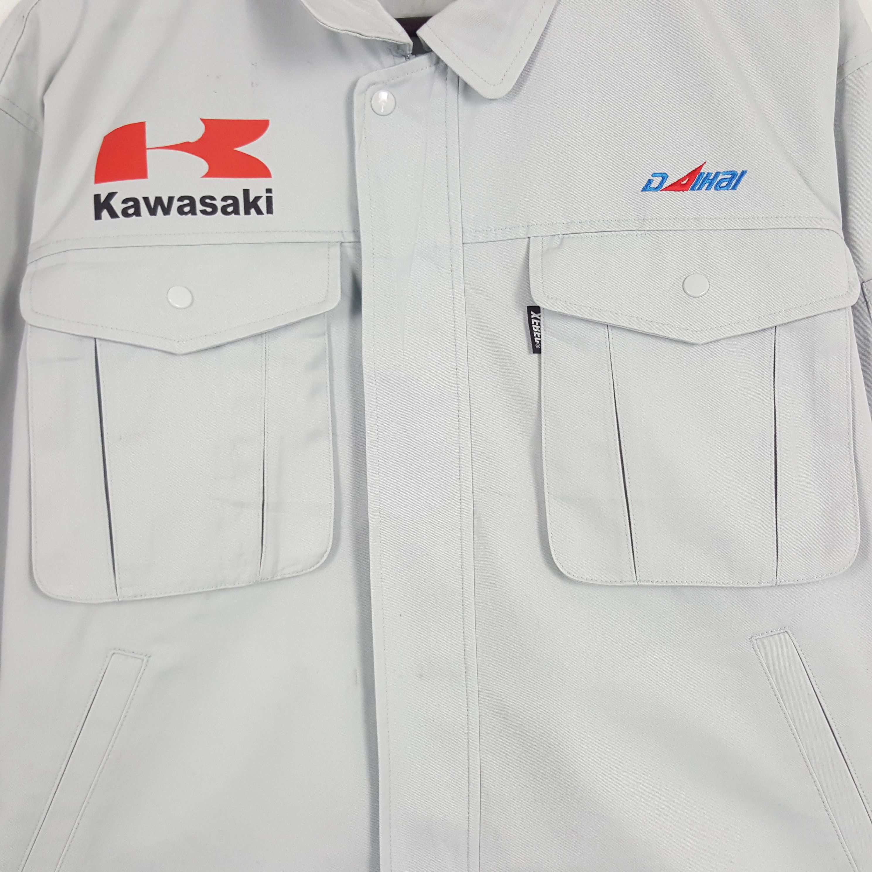Japanese Brand × Vintage Vintage Kawasaki Sport Racing Custom Art Jacket Size US L / EU 52-54 / 3 - 4 Thumbnail