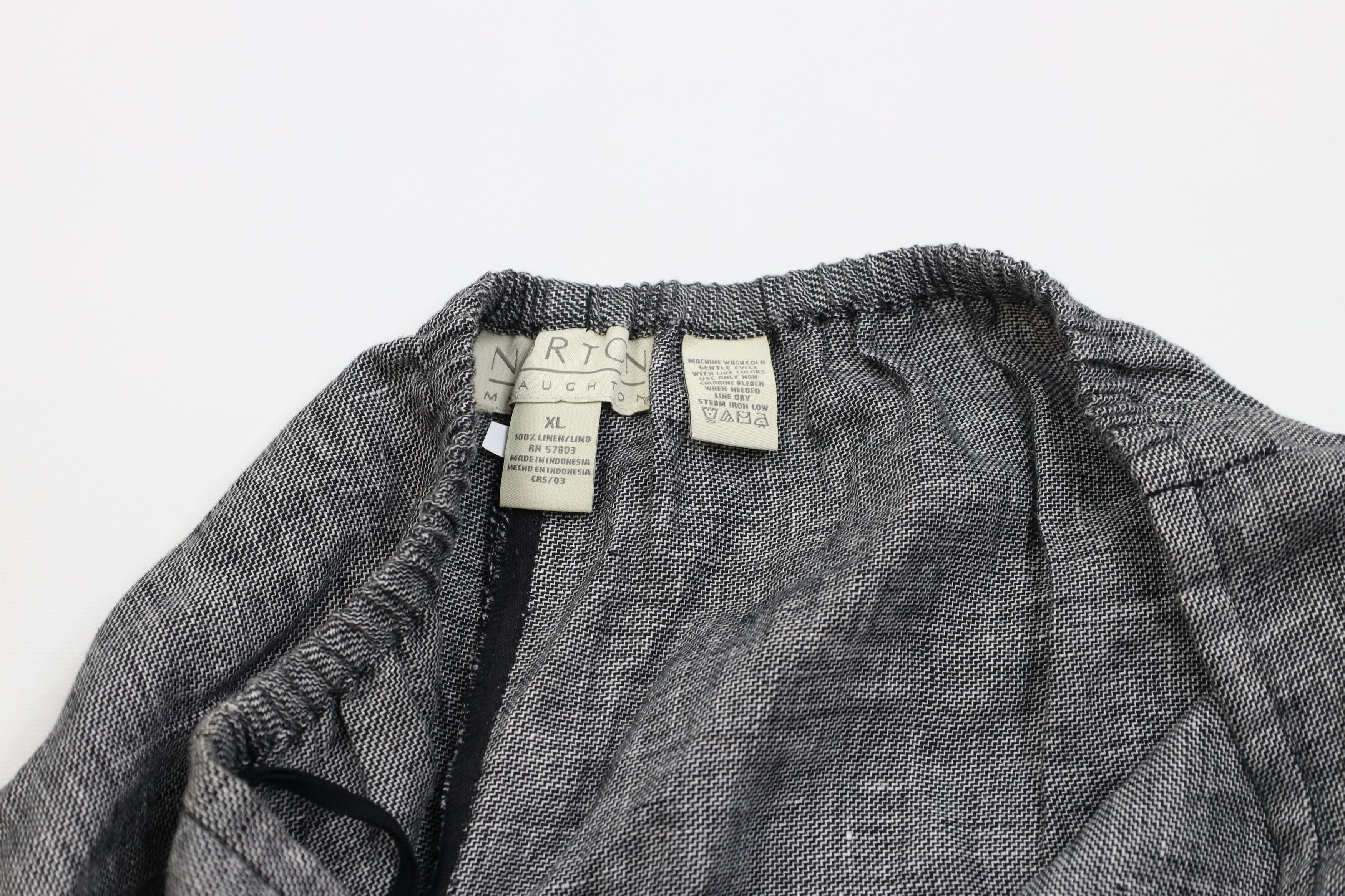 Vintage Vintage 90s Y2K Streetwear Linen Cropped Harem Capris Pants Size 34" / US 12 / IT 48 - 7 Thumbnail