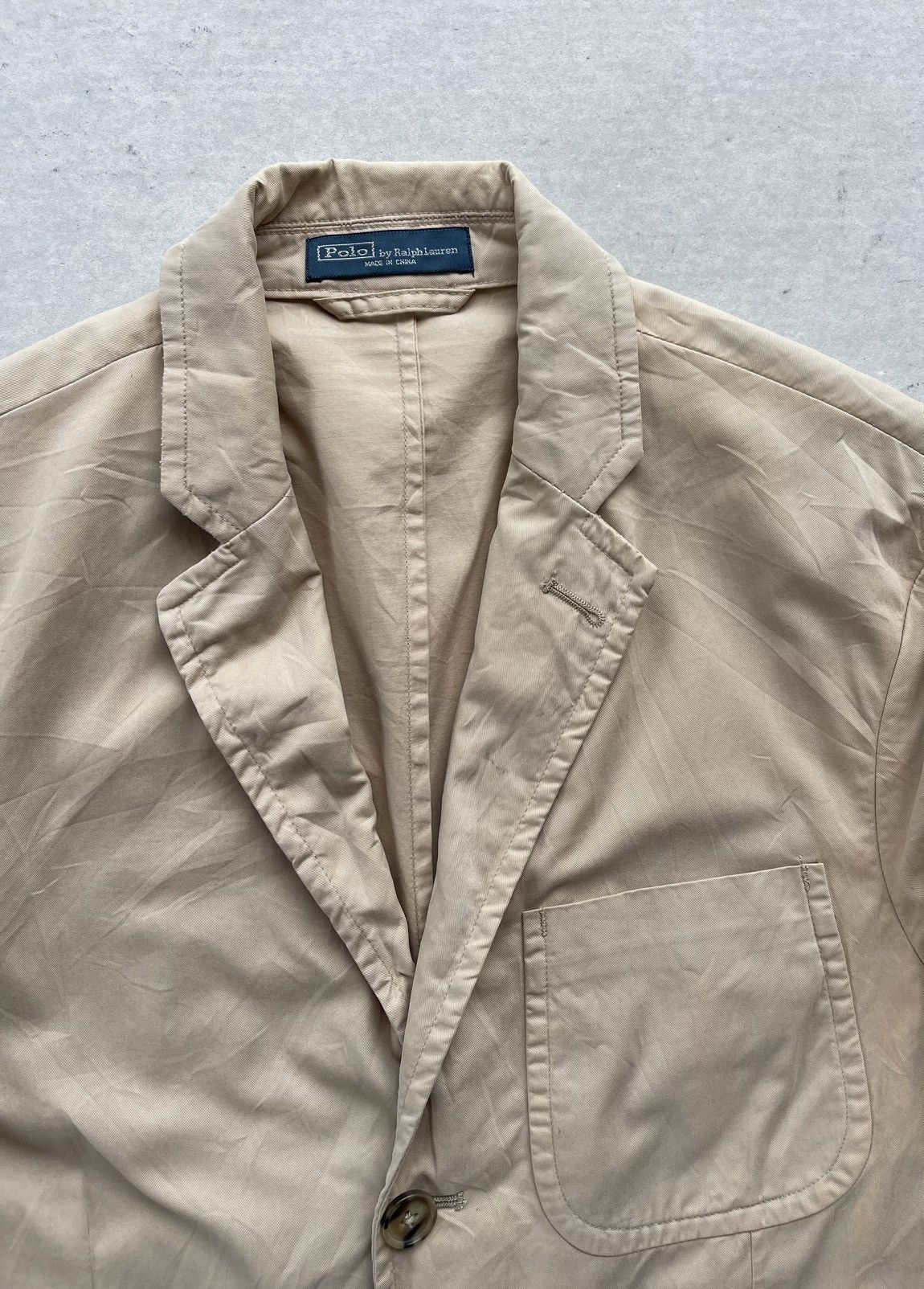Polo Ralph Lauren Polo Ralph Lauren Unconstructed Cotton Chino Blazer/Jacket Size US M / EU 48-50 / 2 - 8 Thumbnail