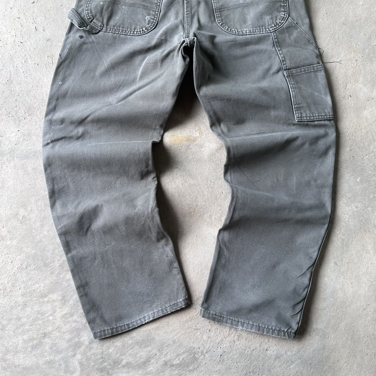 Carhartt × Dickies (35x30) Crazy Vintage Y2K Faded Dickies Carpenter Pants MOS Size US 35 - 6 Thumbnail