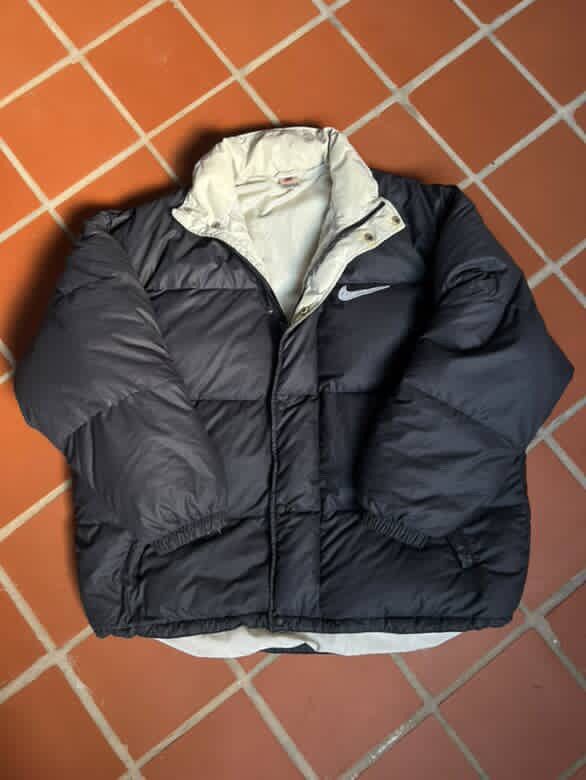 Nike 90s Vintage Nike Big Logo Down Puffer Jacket Size US XL / EU 56 / 4 - 13 Thumbnail
