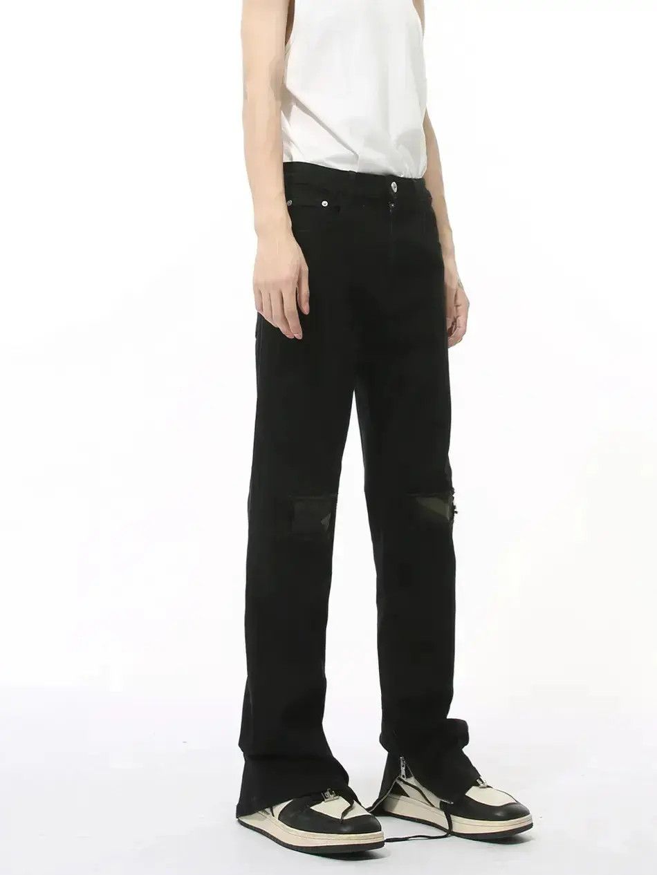 Japanese Brand Retro loose camouflage patchwork jeans Size US 30 / EU 46 - 2 Thumbnail