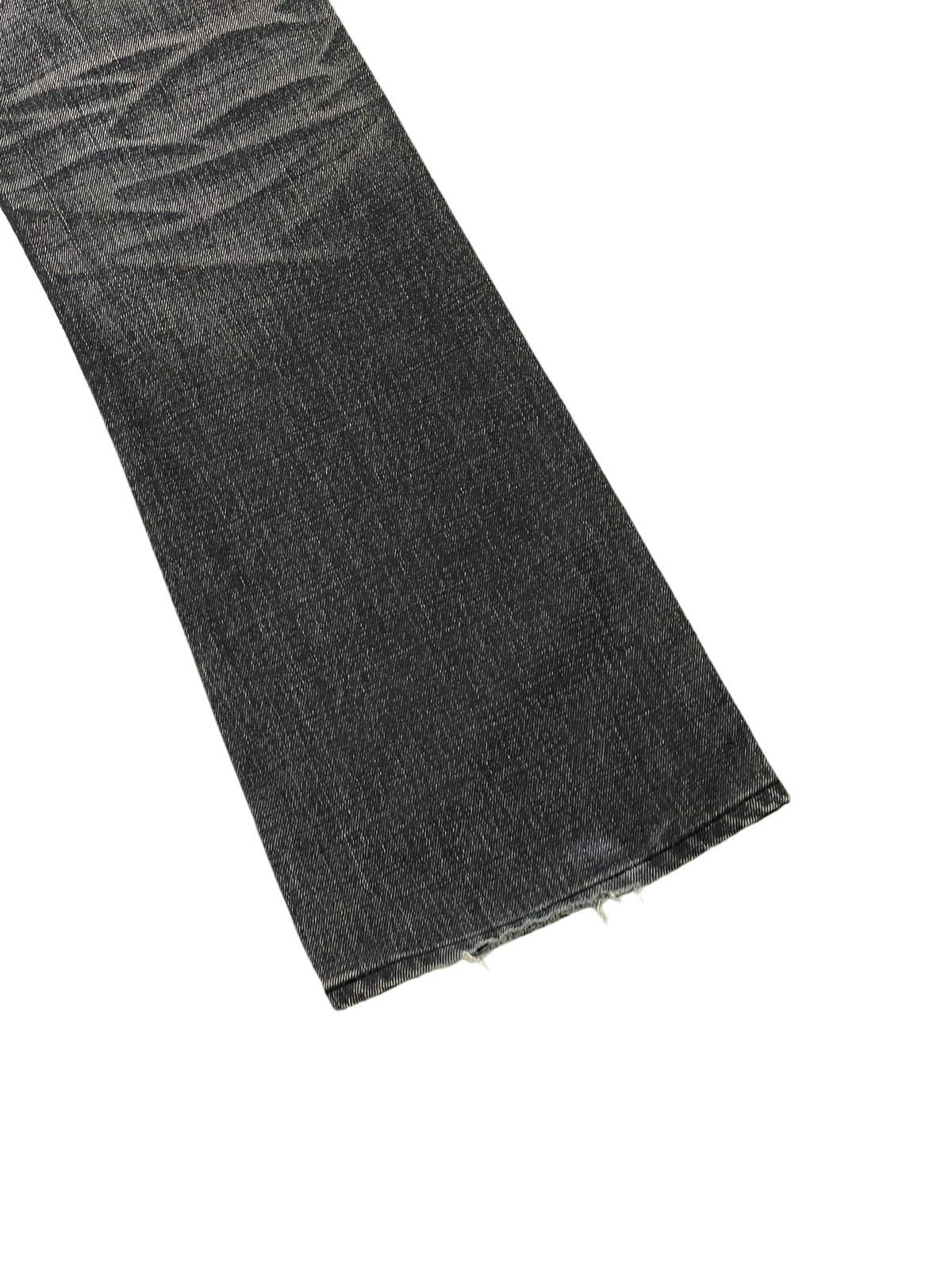 Japanese Brand Flare Jeans Blue Way Faded Thrash Distress Boot Cut 6🟦2 Size US 29 - 16 Thumbnail