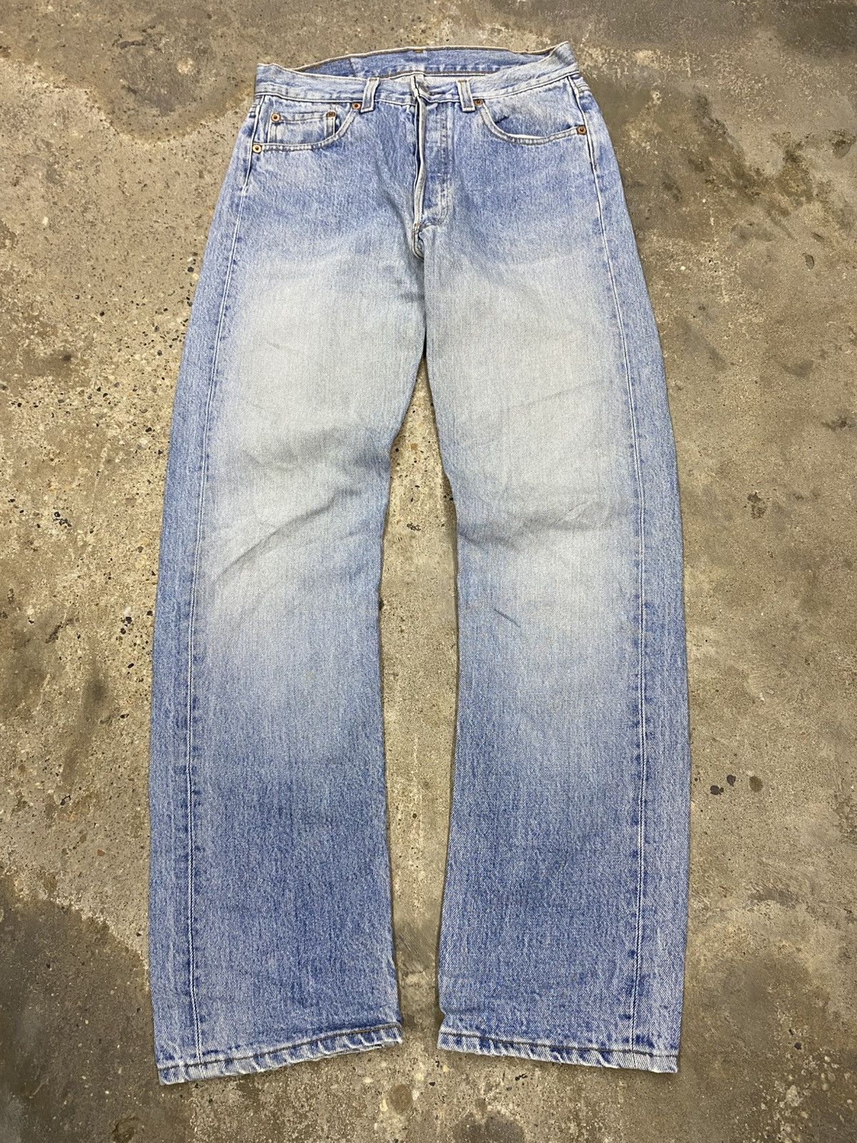 Jean × Levi's × Vintage rare levis 501 USA blue jeans pant Size US 28 / EU 44 - 2 Thumbnail
