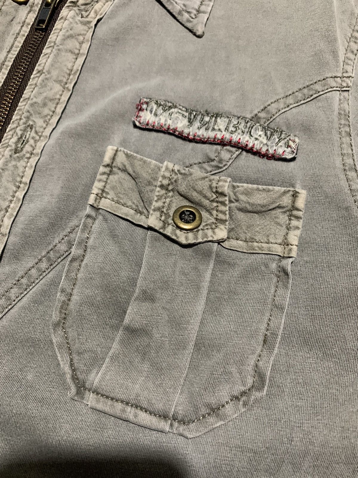 If Six Was Nine Vtg Tough Jeansmith distressed western zip metalbutton polos Size US M / EU 48-50 / 2 - 6 Thumbnail