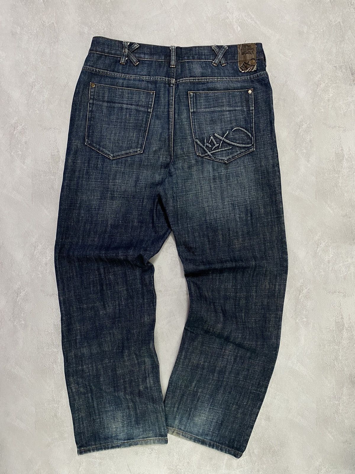 Japanese Brand × Vintage Vintage Jeans K1X Distressed flared denim japan style 36 Size US 36 / EU 52 - 5 Thumbnail