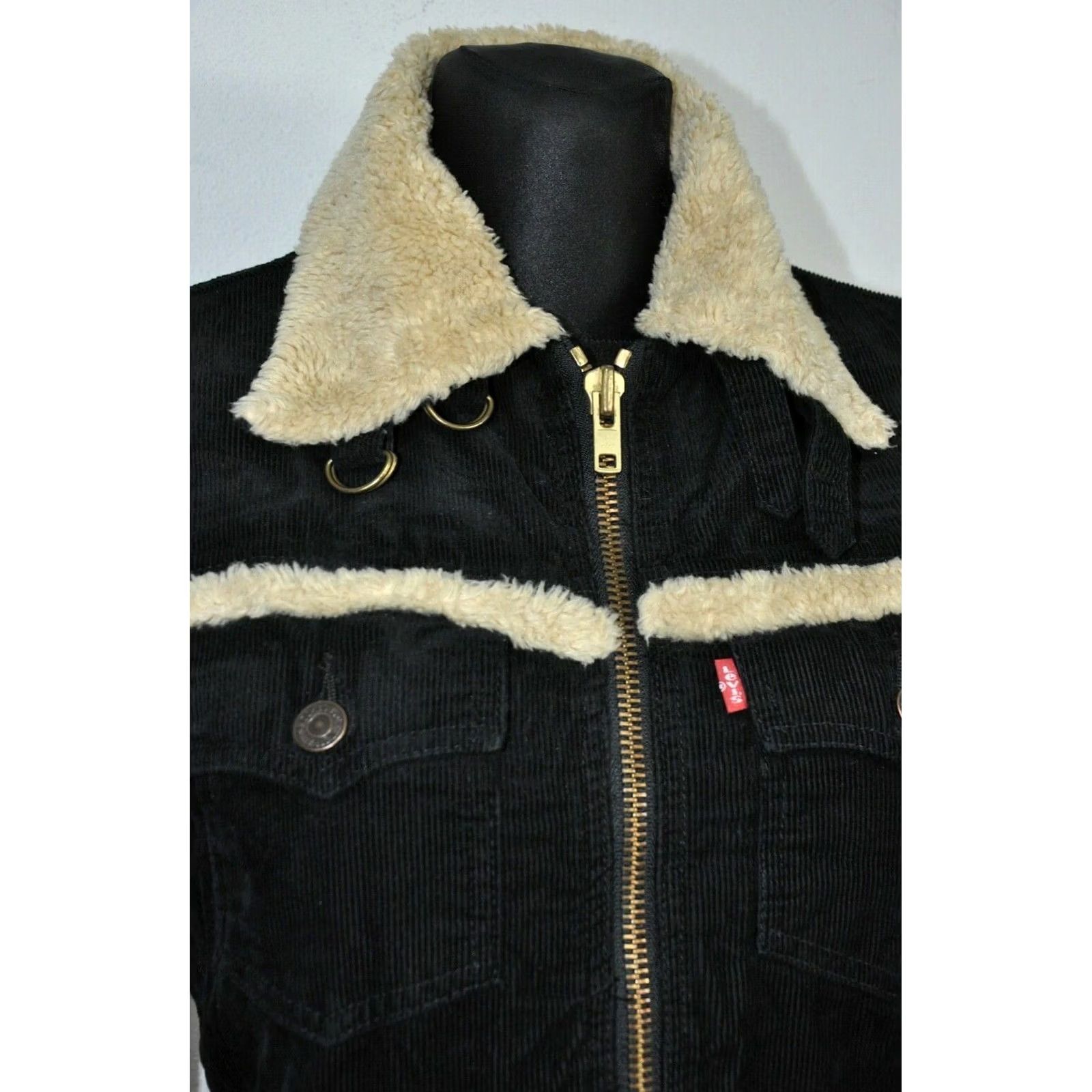 Levi's Levi's Trucker Jacket Shirt Women XS Black Corduroy Sherpa Vintage No N/A Size XS / US 0-2 / IT 36-38 - 7 Thumbnail