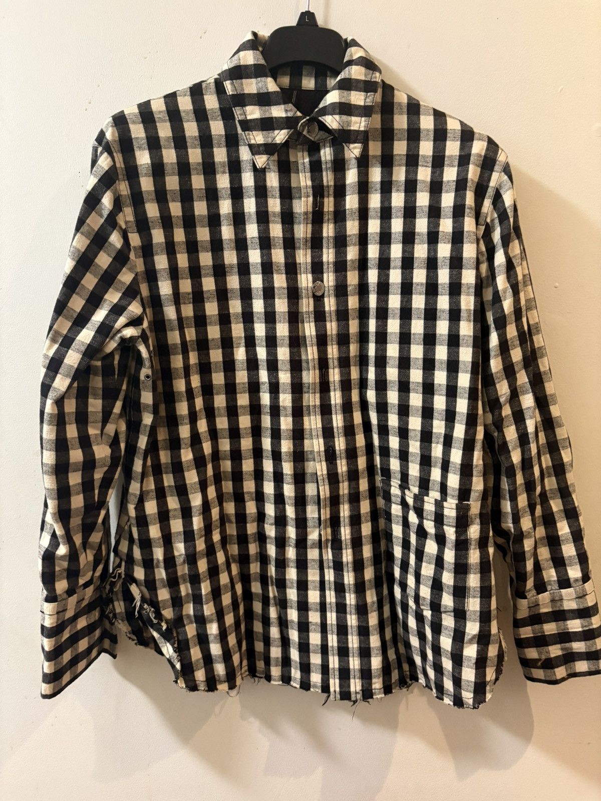 Helmut Lang Helmut Lang oversized gingham check flannel padded jacket Size US L / EU 52-54 / 3 - 1 Thumbnail