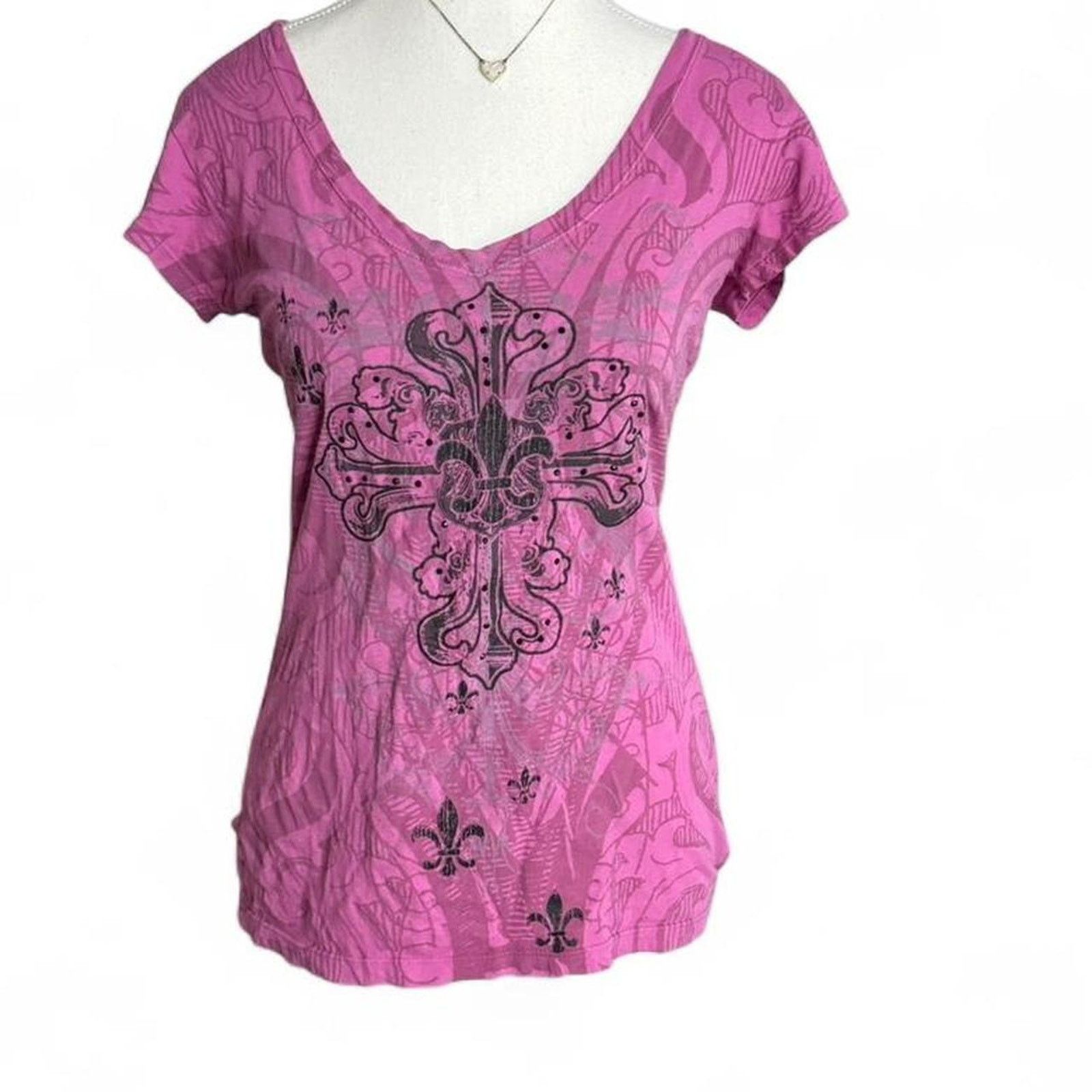Affliction Stranded Y2K Gothic Grunge Early 2000s Pink Styled 100% M Size M / US 6-8 / IT 42-44 - 1 Thumbnail