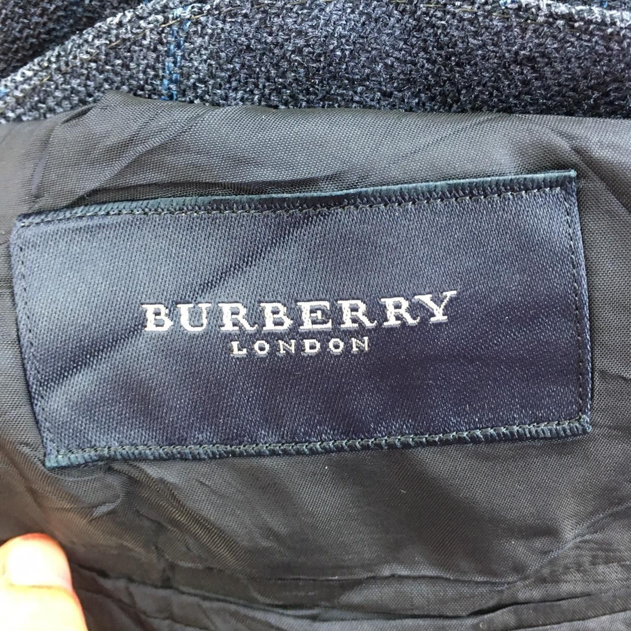 Burberry Vtg BURBERRY LONDON Plaid Checks 3 Button Blue Blazer Sport Size US M / EU 48-50 / 2 - 3 Thumbnail