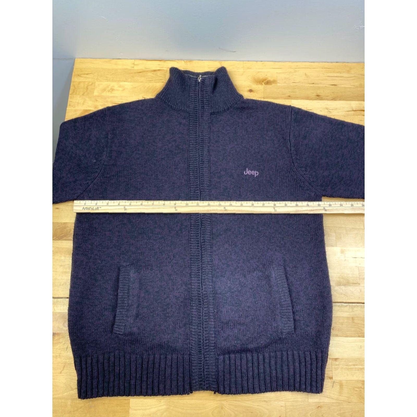Jeep Jeep Jacket Mens S Purple 100% Wool Knit Full Zip Casual Wool Zip Jacket Mens S Purple 100% Wool Knit Full Zip Casual Jeep Size US S / EU 44-46 / 1 - 4 Thumbnail