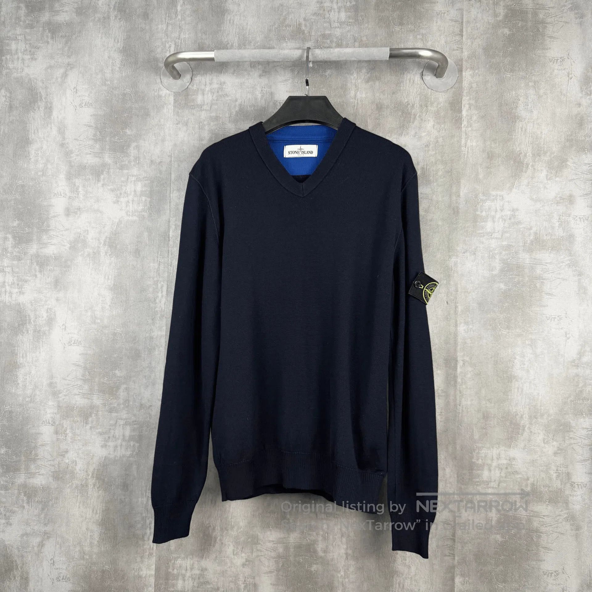 Stone Island Stone Island Navy Wool Knit Sweater. Size US L / EU 52-54 / 3 - 1 Thumbnail