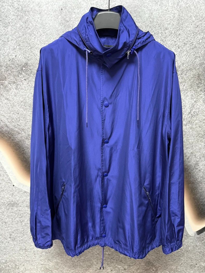 Balenciaga Balenciaga Blue Windbreaker Size 44 - dmc Size US M / EU 48-50 / 2 - 1 Thumbnail