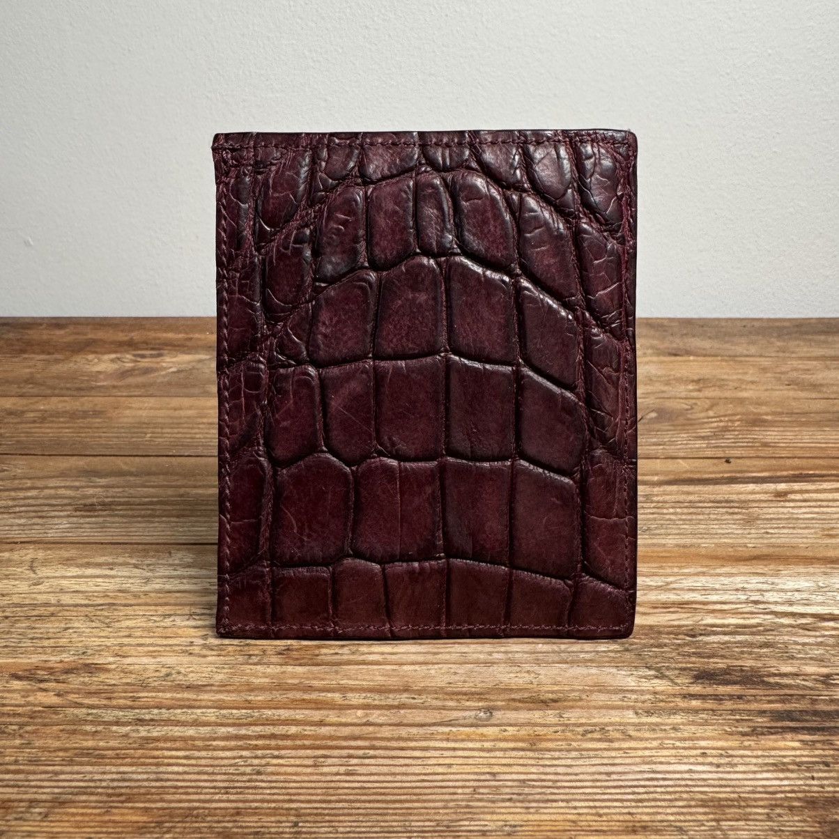 Rick Owens Rick Owens SS17 Burgundy Alligator Card Holder Wallet Size ONE SIZE - 2 Thumbnail