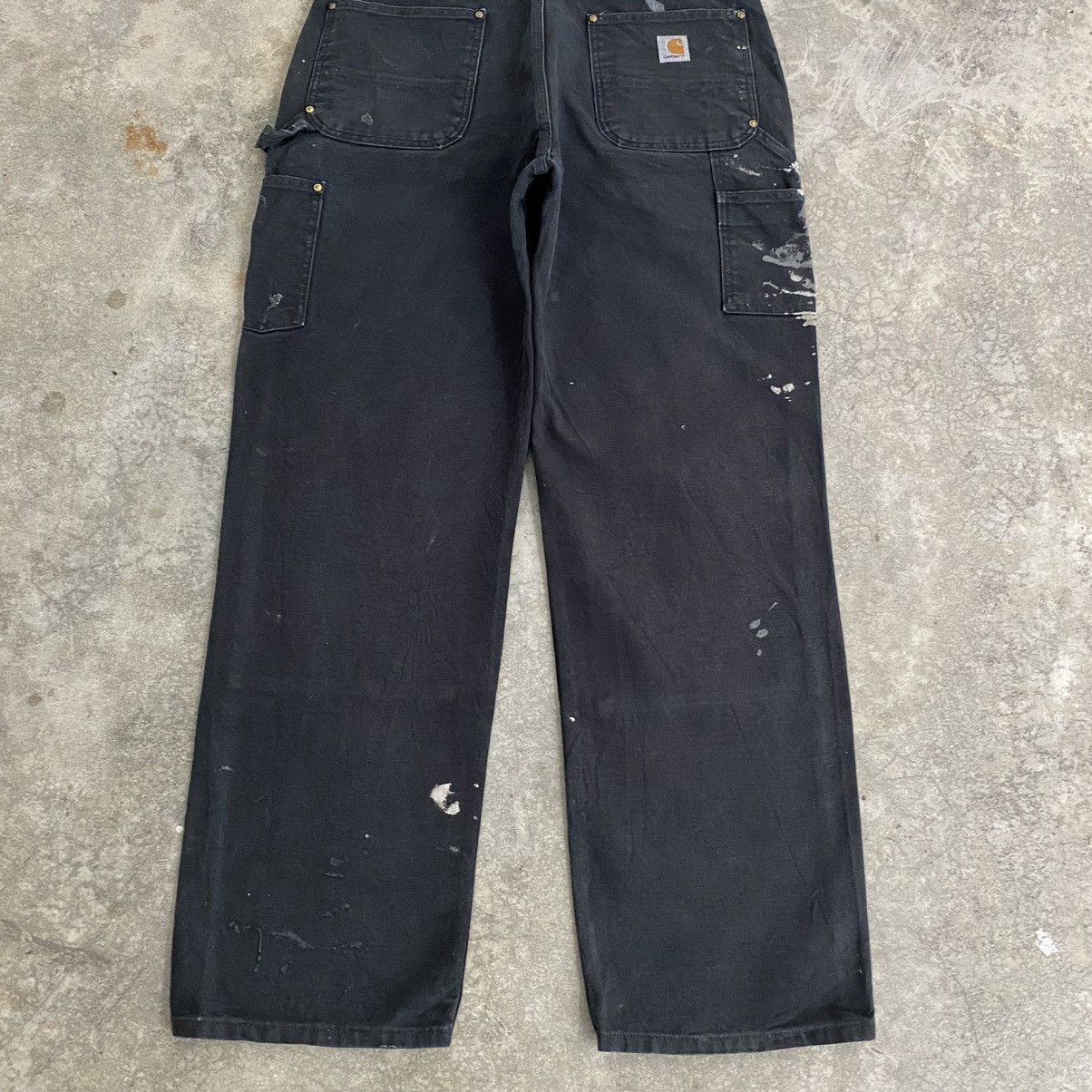 Carhartt VTG Carhartt Double Knee Faded Splatter Painter Pants Size US 35 - 17 Thumbnail