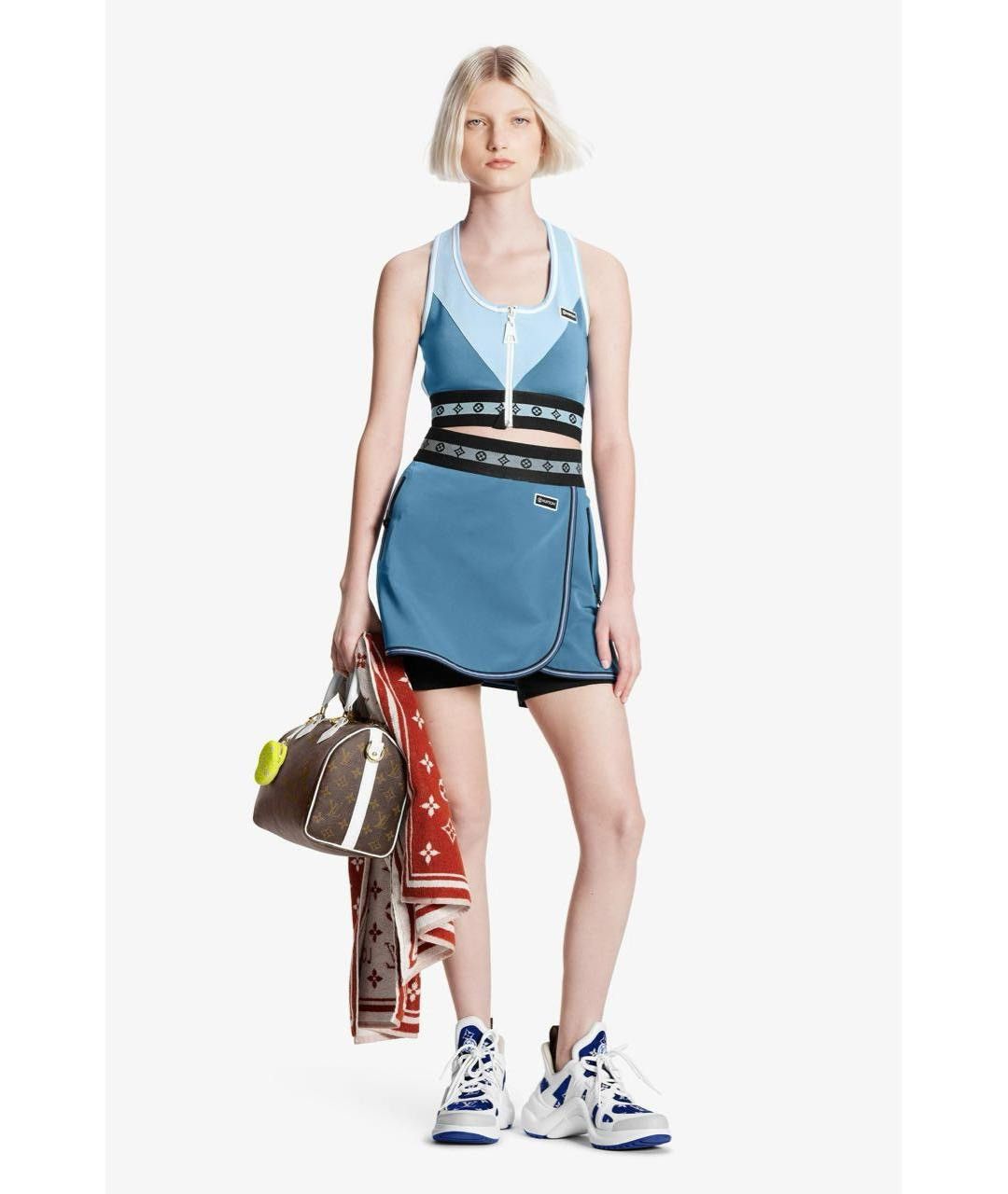 Louis Vuitton Louis Vuitton Blue Logo Monogram Activewear sports bra Size XXS / US 00 / IT 34 - 6 Thumbnail