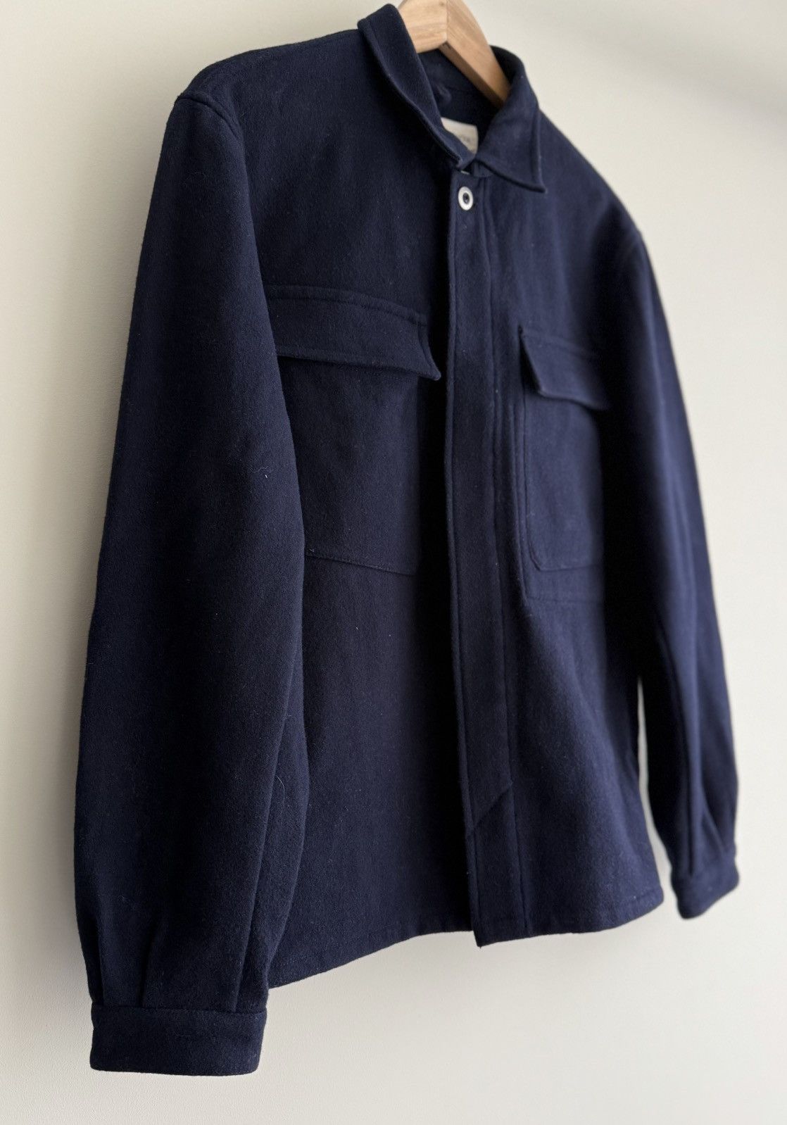 Universal Works Universal Works Cruiser Jacket Mowbray Navy Wool Size: M Size US M / EU 48-50 / 2 - 2 Thumbnail