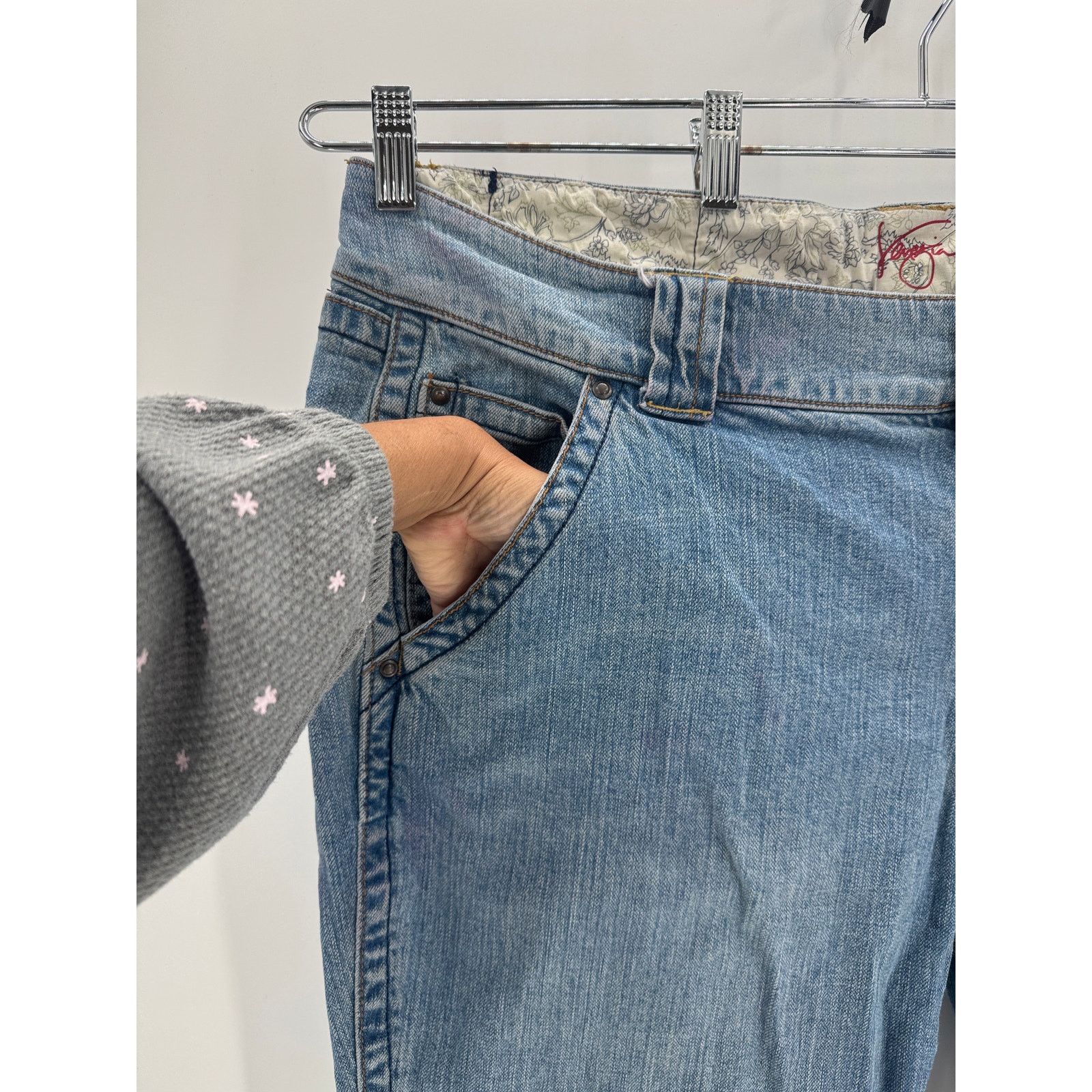 Other Vintage Venizia True 90s Y2K flared light wash jeans size 22 Size 38" / US 16 / IT 52 - 5 Thumbnail