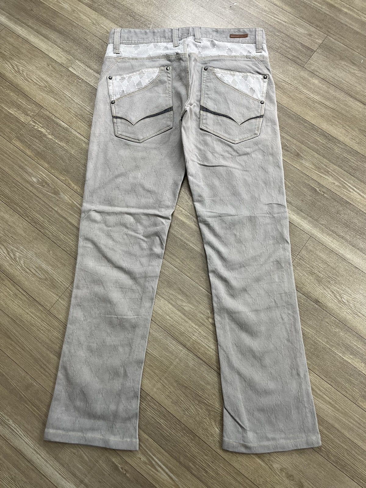 Nicole Club 2000s Nicole For Men Stretchabke Bootcut Fleur Flared Jeans Size US 30 / EU 46 - 17 Thumbnail