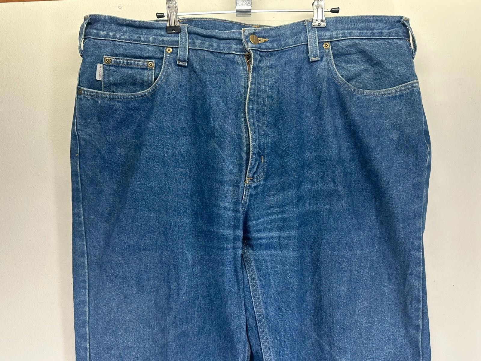 Carhartt Carhartt Men's 42/34 Relaxed Fit Blue Jeans Size US 42 / EU 58 - 2 Thumbnail