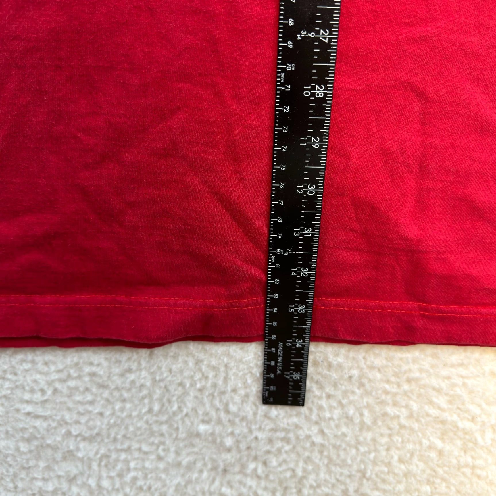 Vintage VINTAGE Red Blank T-Shirt Mens 3XL Cotton Short Sleeve Red Blank T-Shirt 100% Cotton Vintage Shirt Mens XXXL Size US XXL / EU 58 / 5 - 6 Thumbnail