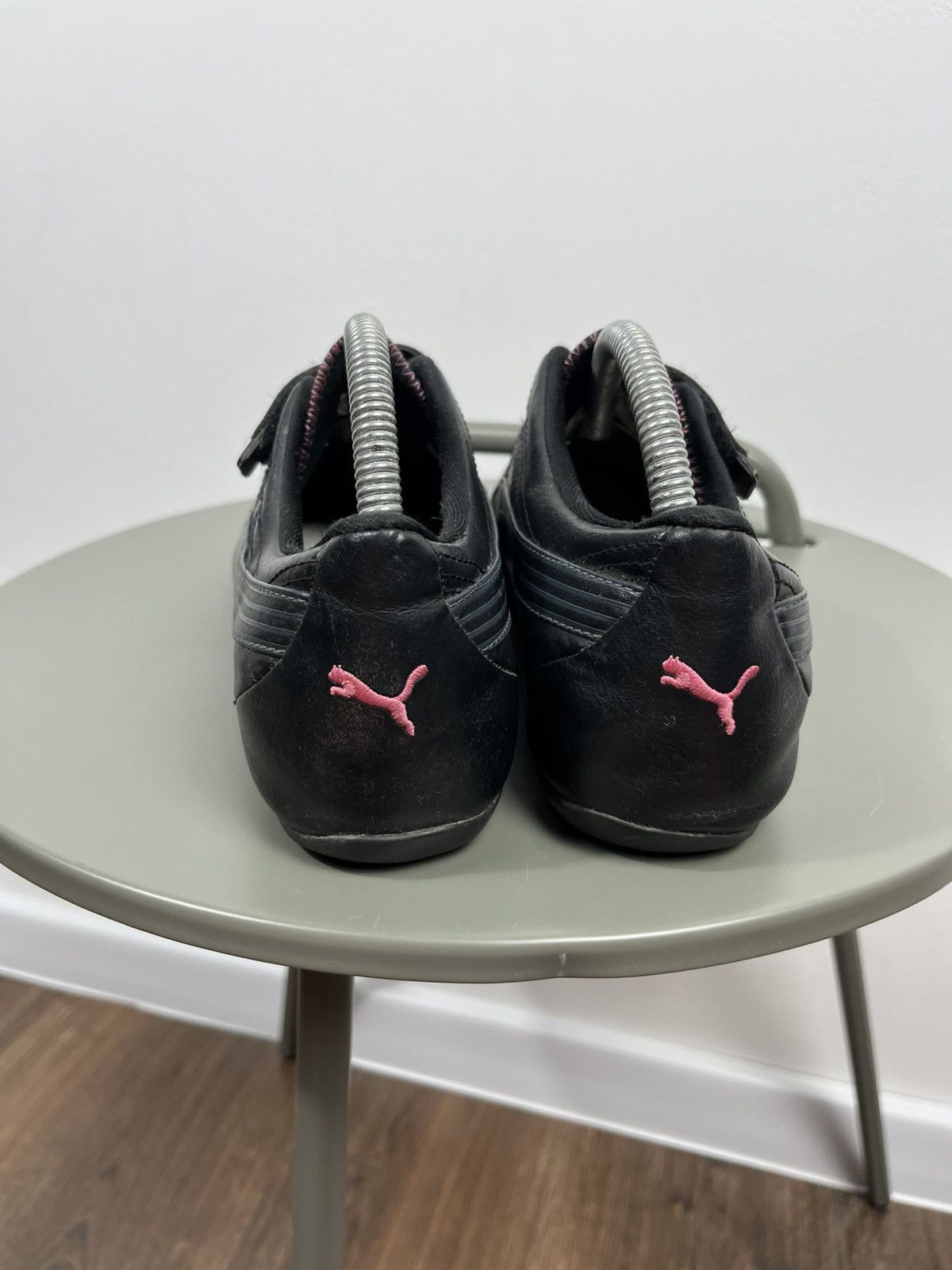 Puma Puma Racing Style Slip On Sneakers Black Pink Logo Strap 41 Size US 10 / IT 40 - 7 Thumbnail