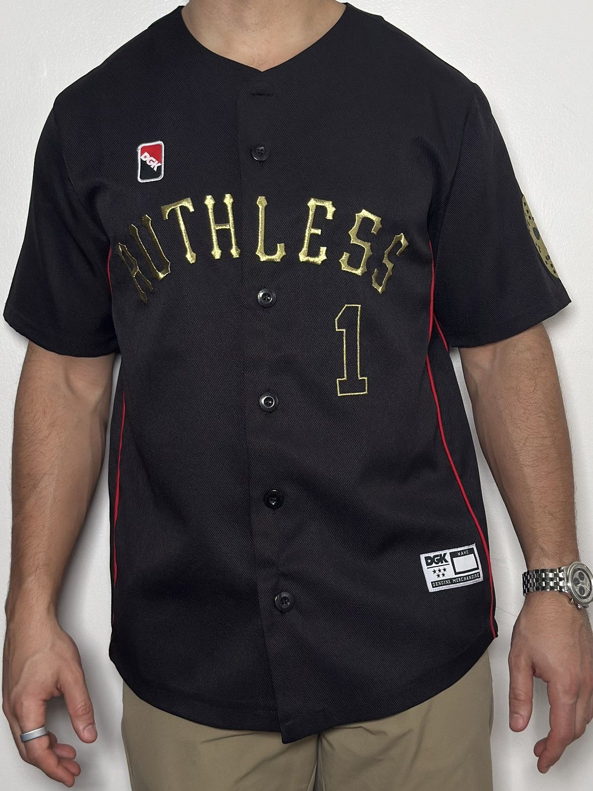 DGK Black DGK (Dirty Ghetto Kids) baseball-style jersey Size US S / EU 44-46 / 1 - 3 Thumbnail